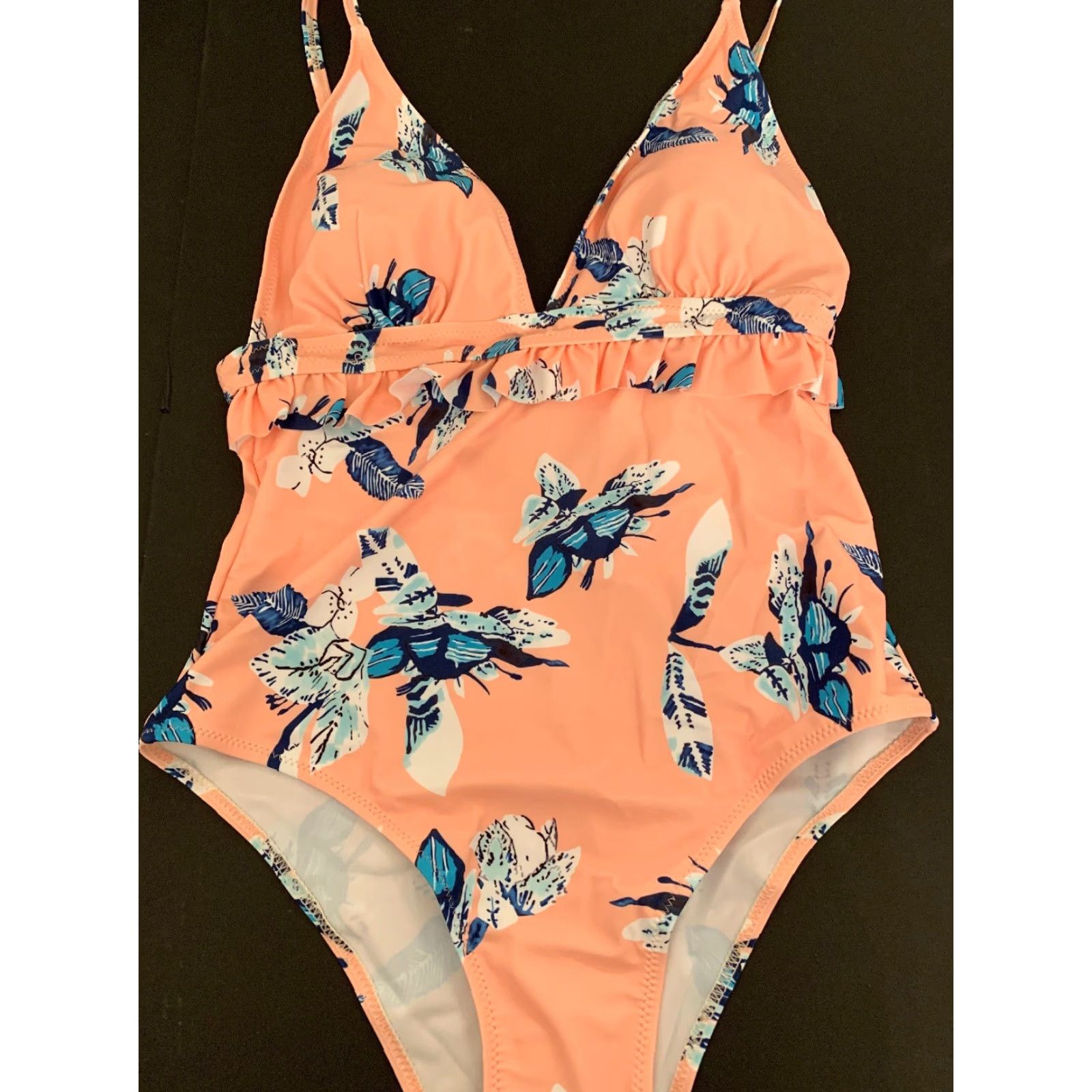 Vintage VINTAGE TengWeng Monokini Peach One Piece Women's Swimsuit Bathing Suit New NIP Size L / US 10 / IT 46 - 2 Thumbnail