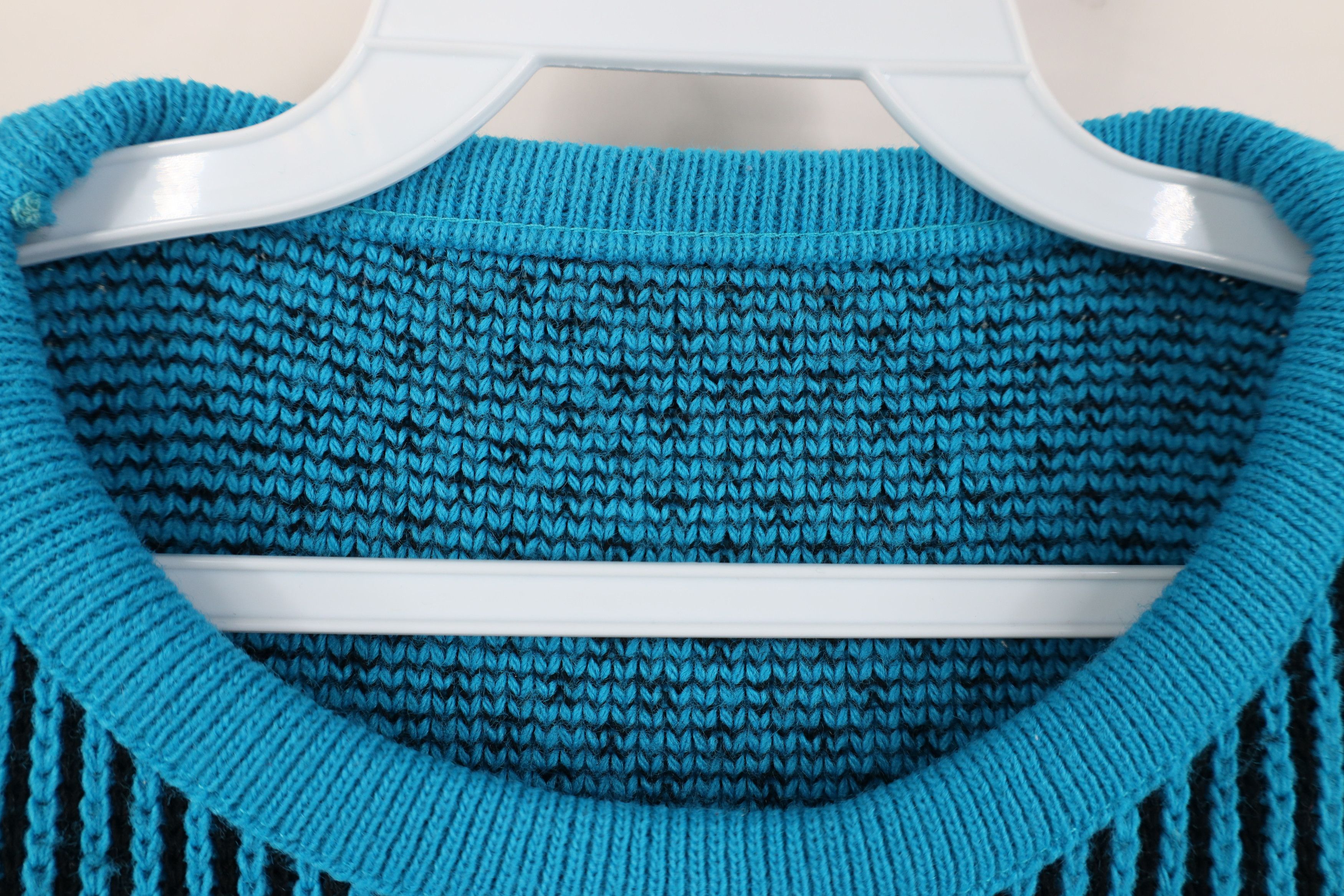 Vintage Vintage 80s 90s Streetwear Fair Isle Knit Sweater Blue Size XL / US 12-14 / IT 48-50 - 4 Thumbnail