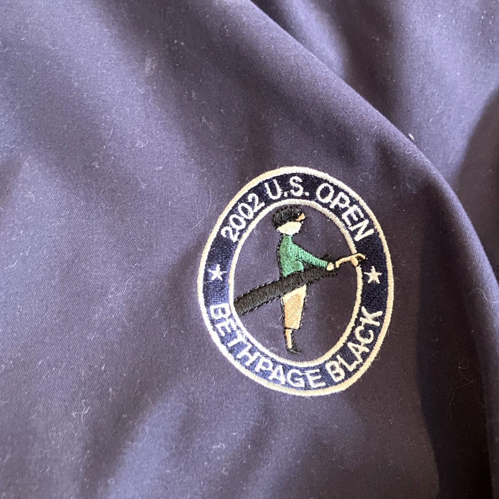 Vintage VINTAGE Ashworth Windbreaker Jacket Zip Women L Black 2002 US Open Bethpage Black Quarter Zip Packable Womens Large Size L / US 10 / IT 46 - 3 Thumbnail