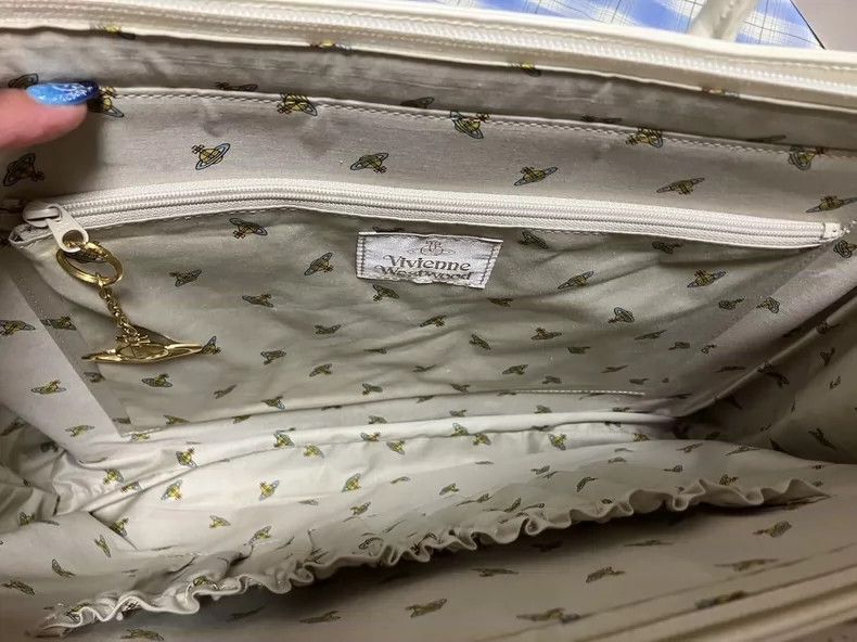Vivienne Westwood Vivienne Westwood size os White large capacity briefcase Size ONE SIZE - 5 Thumbnail