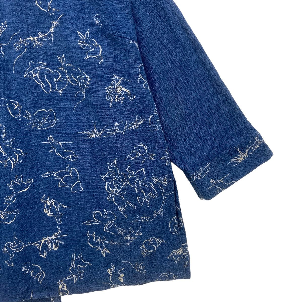 Japanese Brand Japanese Traditional Sashiko Kendo Kurama Print Buttonlesss Size US S / EU 44-46 / 1 - 8 Thumbnail