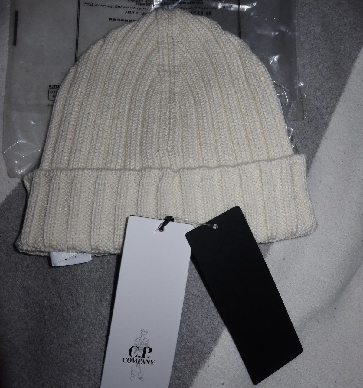 C.P. Company C. P. Company beige beanie hat Size ONE SIZE - 3 Thumbnail