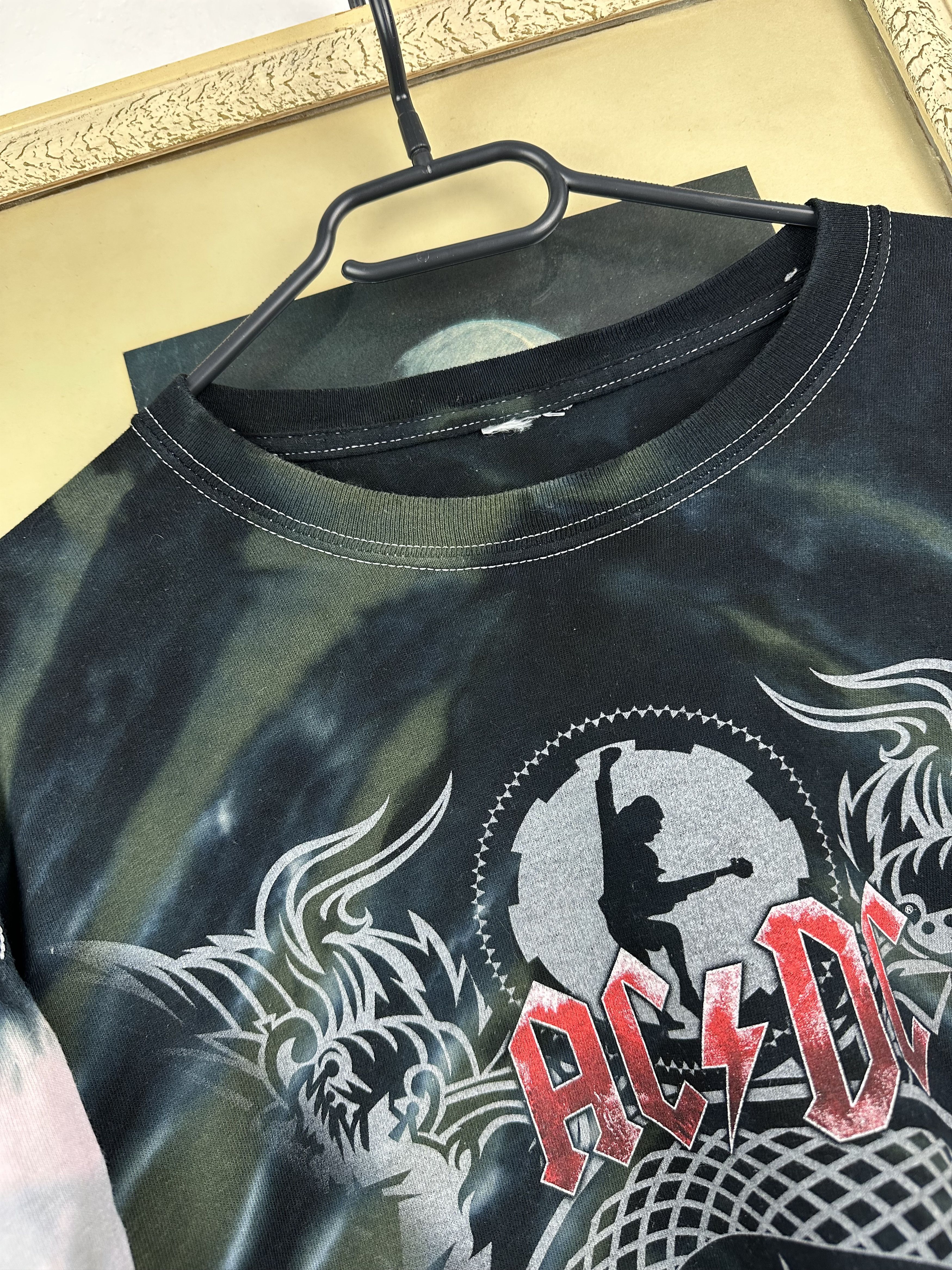 AC/DC × Band Tees AC/DC Black Ice Concert Tour Shirt Tye Dye Over Print Tee Size US XXL / EU 58 / 5 - 3 Thumbnail