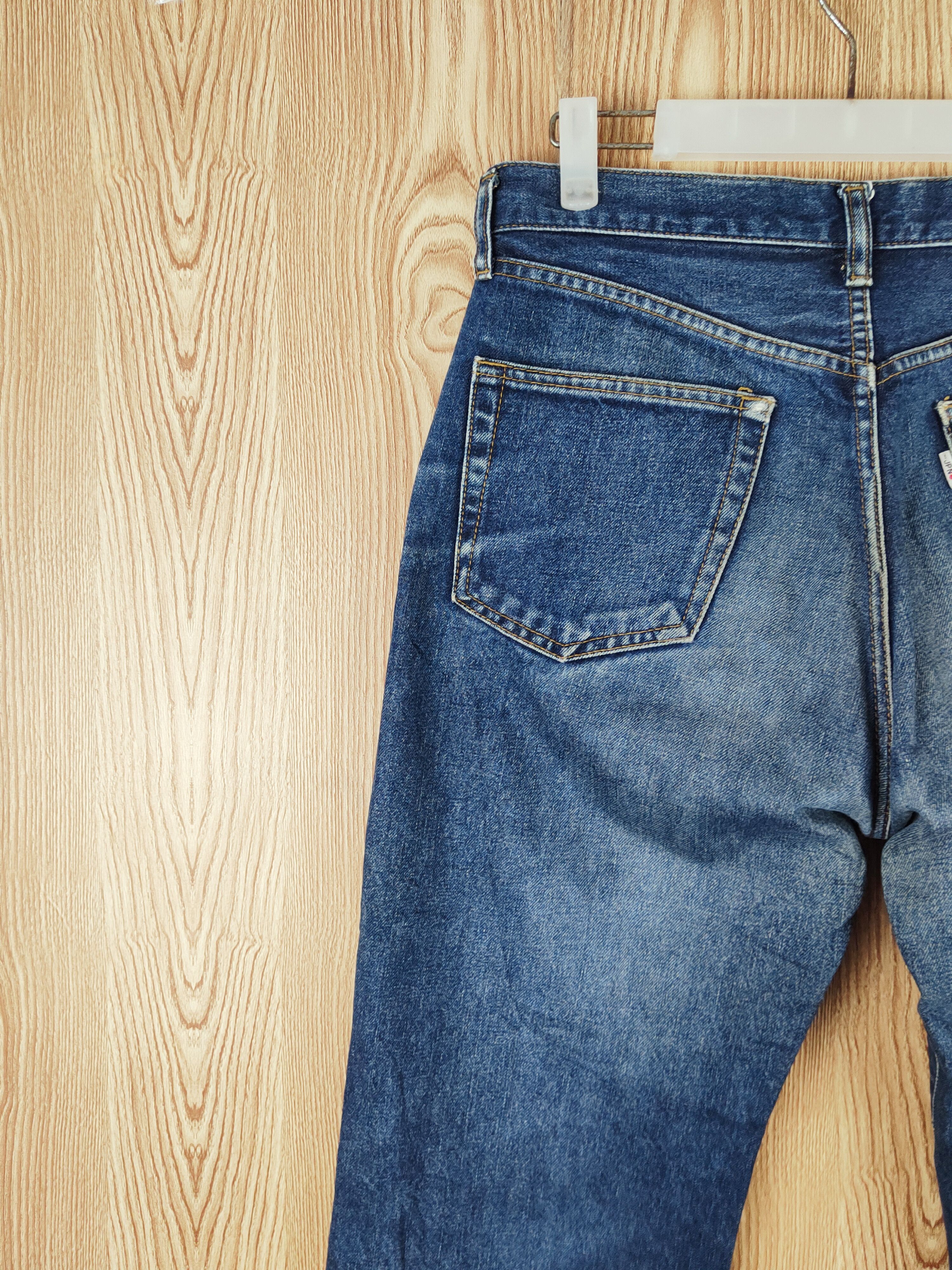 Japanese Brand Japan Jeans Dark Blue Distressed Ripped Jeans #S2706 Size US 31 - 10 Thumbnail
