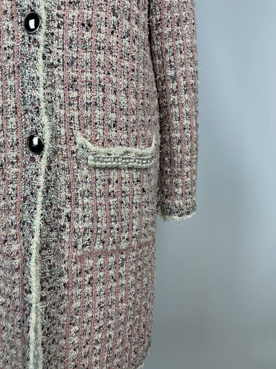 Designer × TWINSET TWINSET Jacquard Multicolor Coat Size S Made In Italy Size S / US 4 / IT 40 - 8 Thumbnail