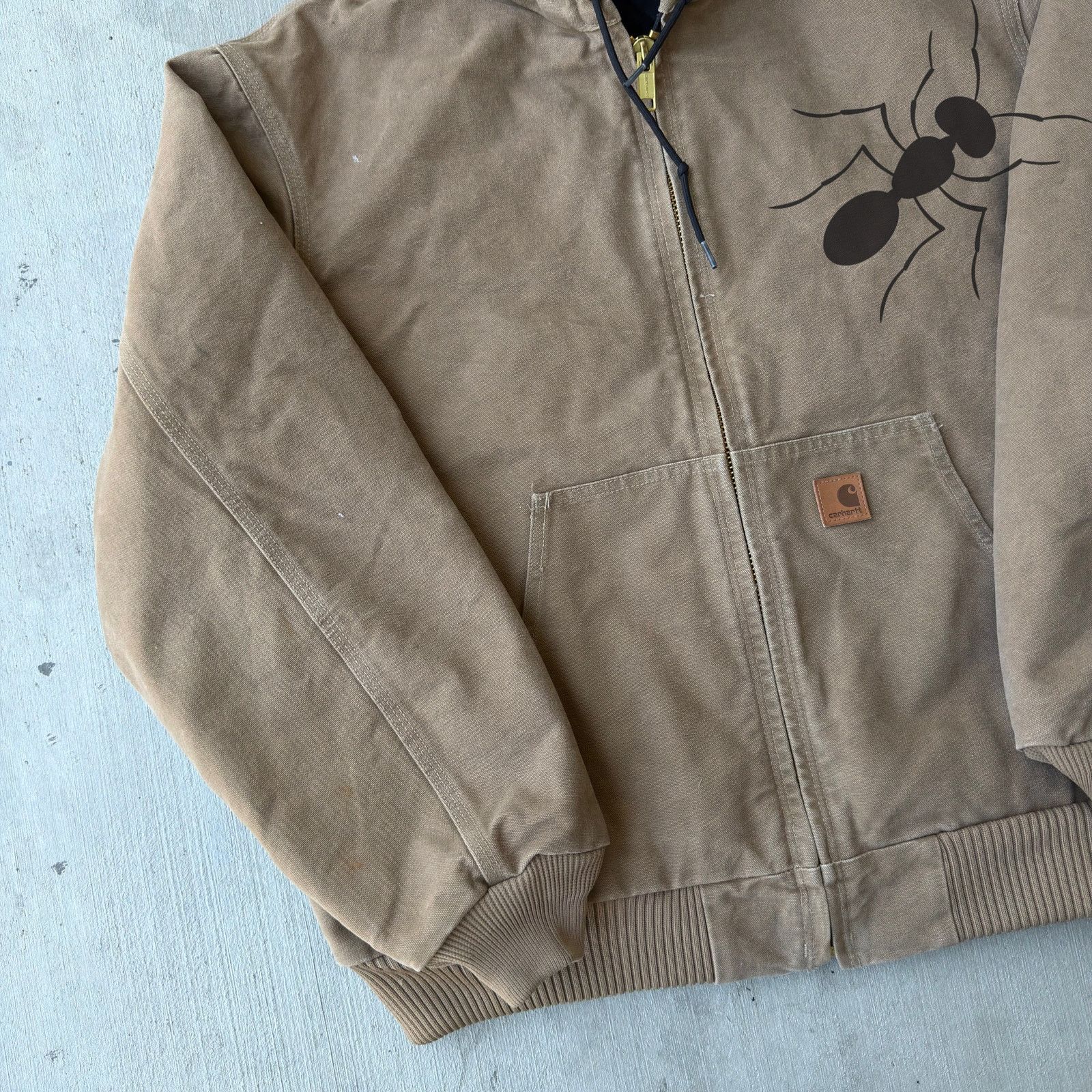 Carhartt × Vintage Carhartt J130 FRB brown hooded work wear jacket Size US XL / EU 56 / 4 - 2 Thumbnail