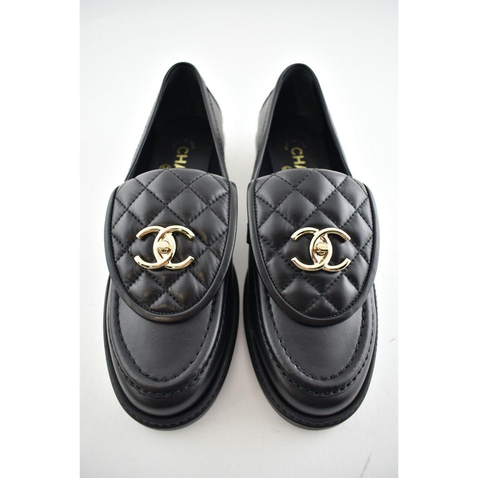 Chanel Chanel Quilted Flap Turnlock Mule Slip On Flat Loafer 38 Size US 8 / IT 38 - 3 Thumbnail