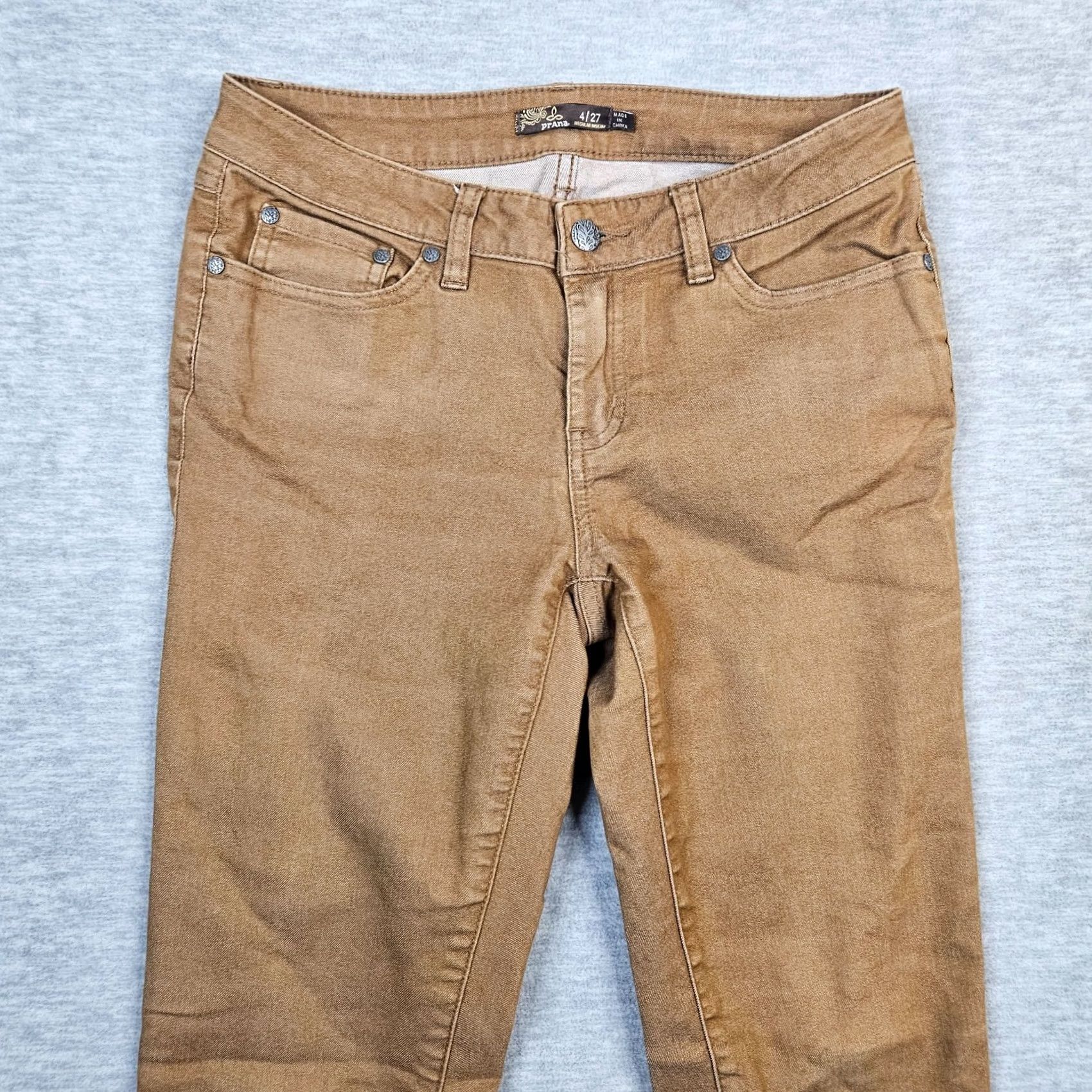 Prana prAna Jeans Brown Kayla Classic Mid Rise Size 4 Womens Denim Cotton Everyday Comfortable Belted Regular Fit Vintage: No Size 27" / US 4 / IT 40 - 7 Thumbnail