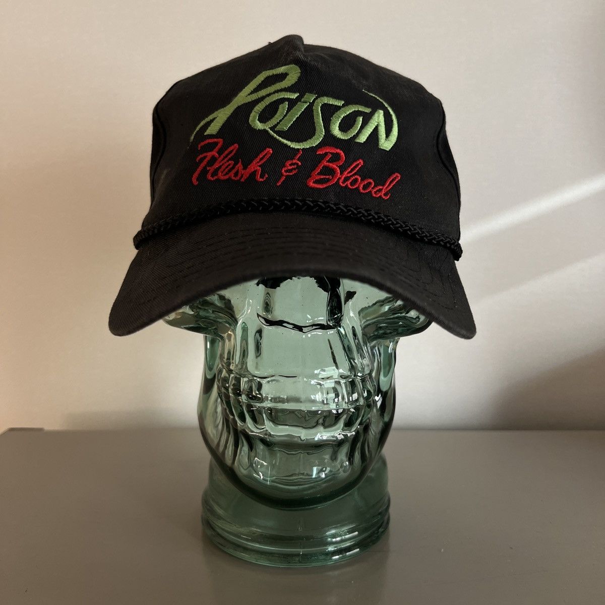 Other Vintage 90s POISON Flesh And Blood Cap Size ONE SIZE - 4 Thumbnail