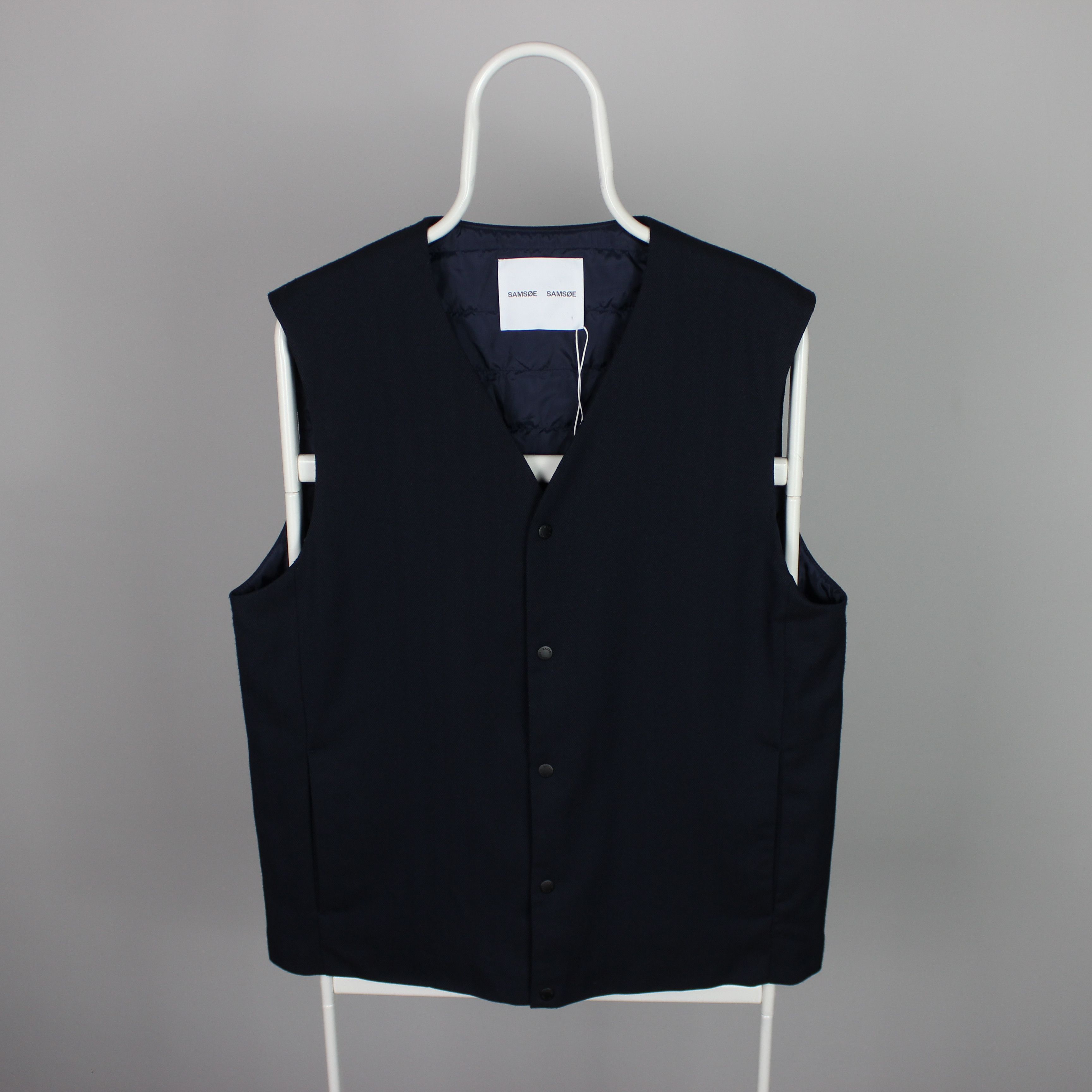 Samsoe Samsoe Samsoe Samsoe vest Monzan Waistcoat L Dark Sapphire Size US L / EU 52-54 / 3 - 1 Thumbnail