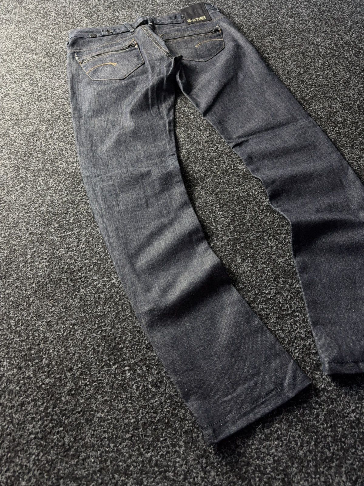G-Star G-Star Raw Slim Fit Dark Wash Jeans Y2K Techwear Style Size 30" / US 8 / IT 44 - 10 Thumbnail