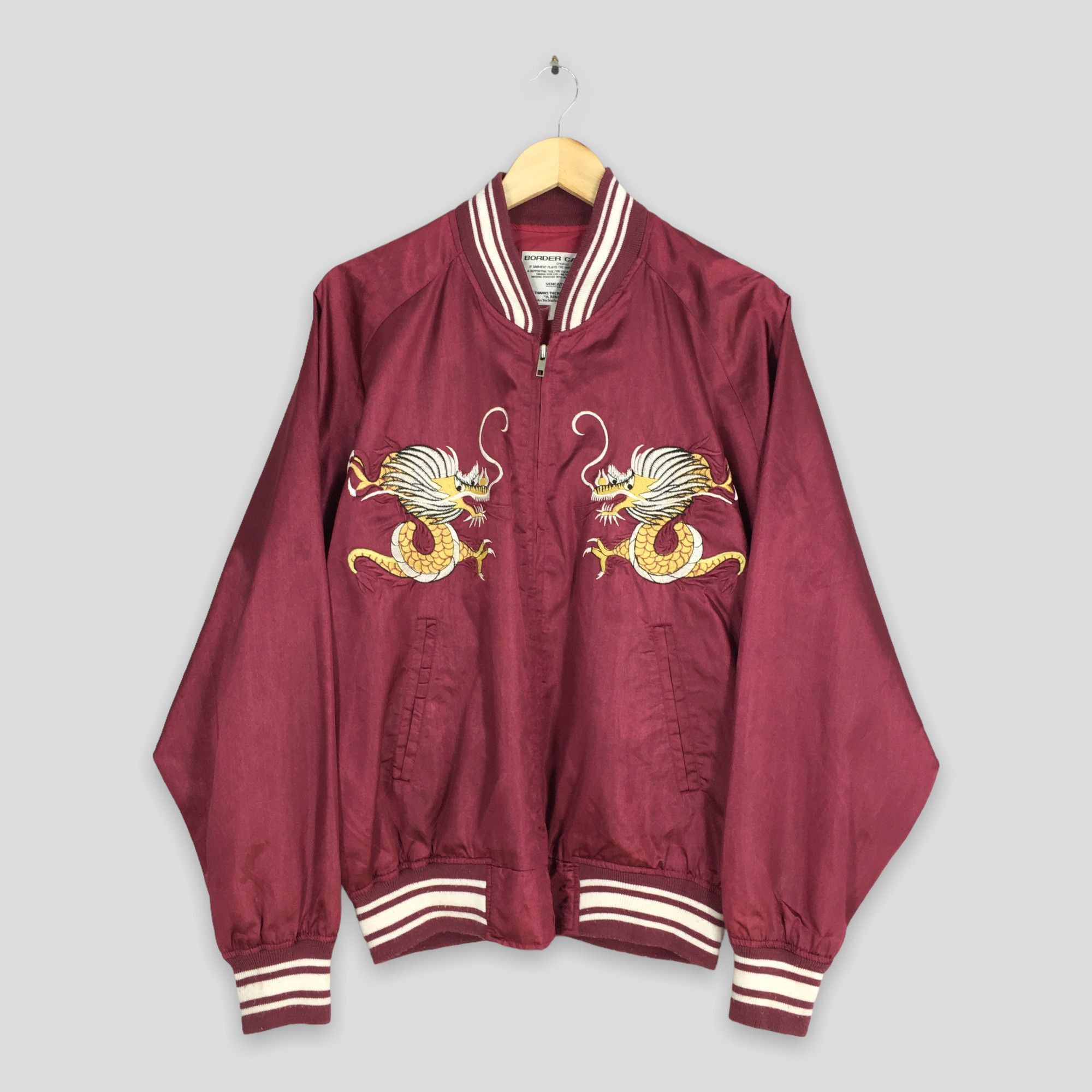 Japanese Brand Vintage Sukajan Dragon Uss Midway Us Navy Jacket Large Size US L / EU 52-54 / 3 - 3 Thumbnail
