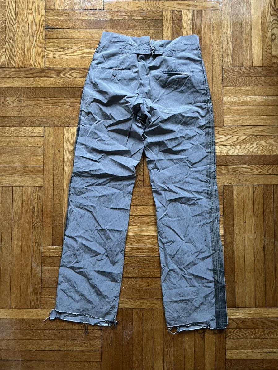 Kiminori Morishita Distressed Raw Hem Side Stripe Trousers Size US 32 / EU 48 - 2 Thumbnail