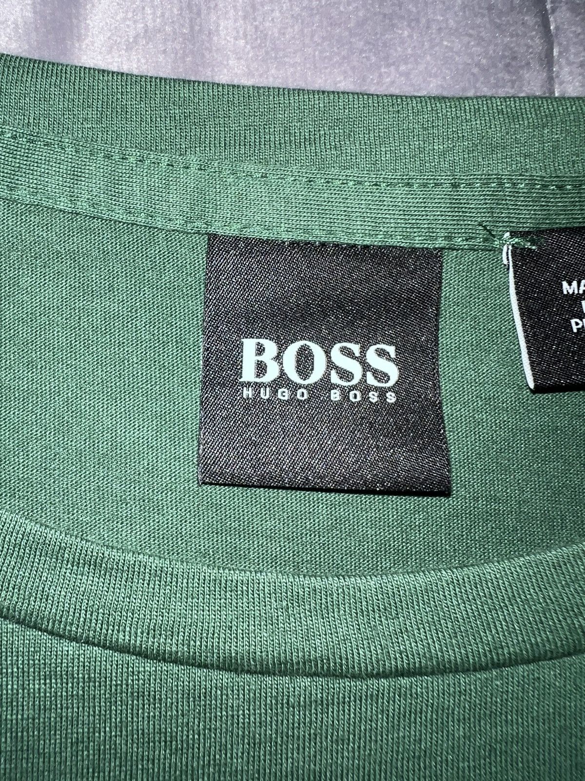 Hugo Boss Hugo Boss shirt Green Olive logo Size US S / EU 44-46 / 1 - 2 Thumbnail