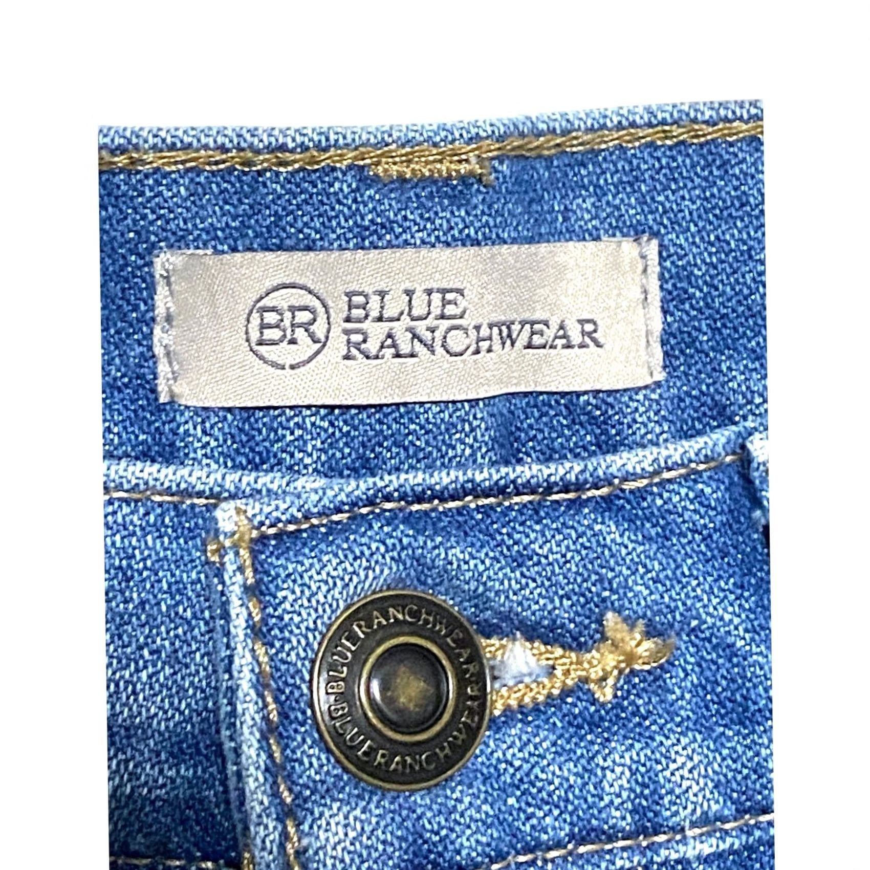 Vintage Blue Ranchwear Jeans Men's 36 Straight Regular Light Medium Wash Denim 5-Pocket Western Cowboy 30 Inseam Rise High 13.5 in Regular Fit Vintage No Size US 36 / EU 52 - 6 Thumbnail