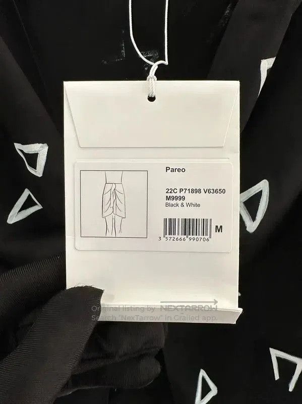 Chanel Chanel Black Silk Midi Skirt . Size 23" - 4 Thumbnail