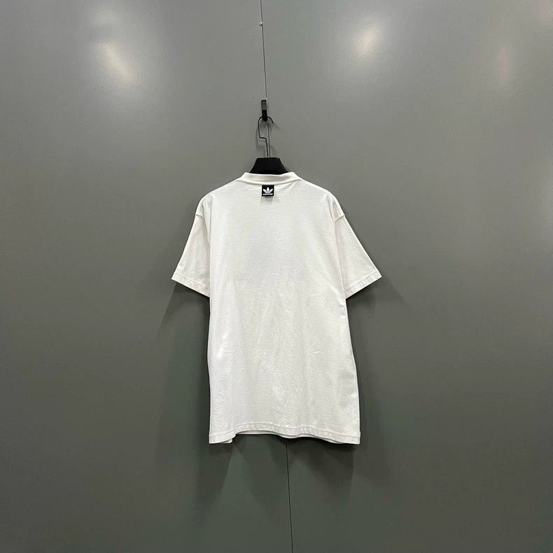 Balenciaga Balenciaga Adidas co-branded white embroidered logo short Size US S / EU 44-46 / 1 - 2 Thumbnail