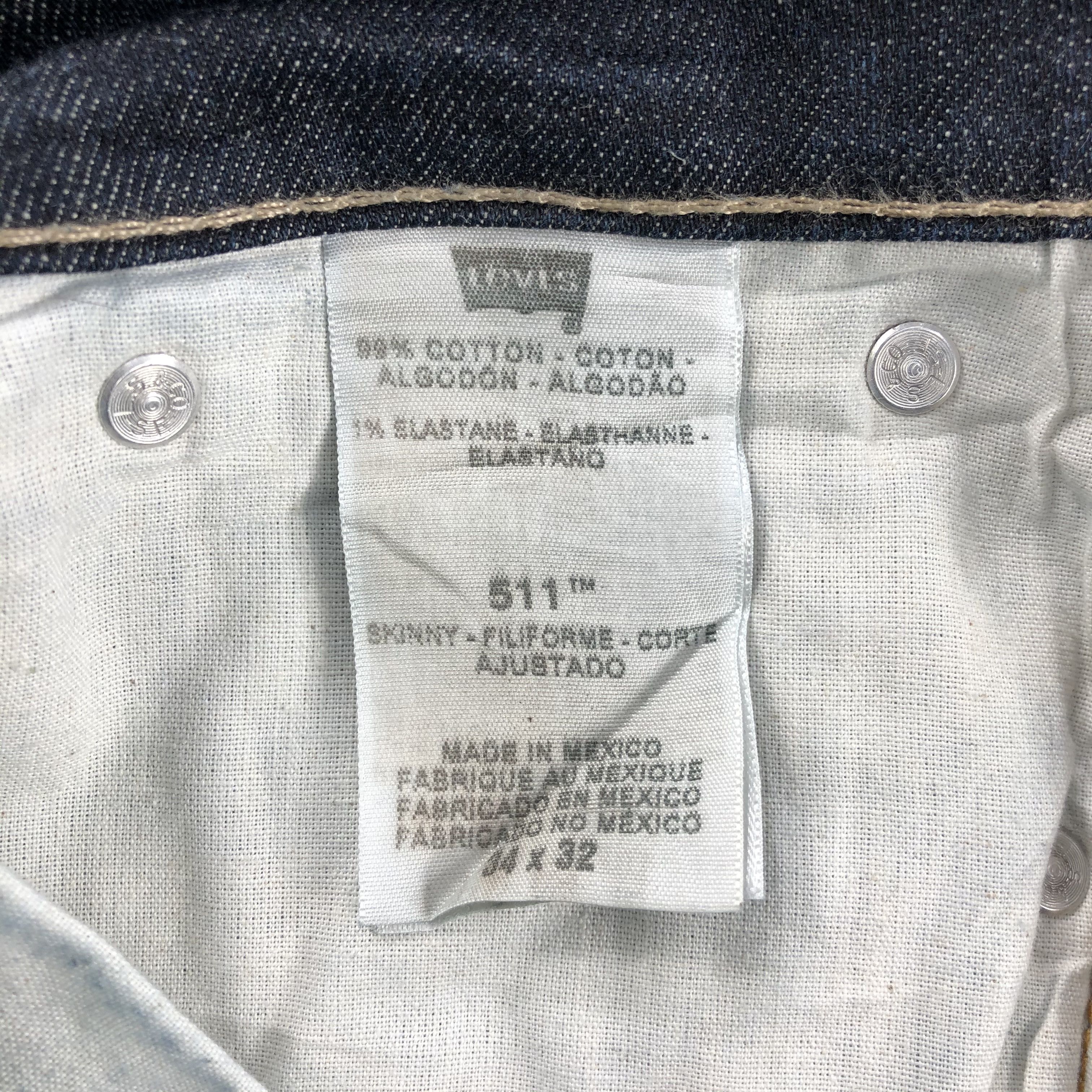 Levi's × Vintage Vintage Levis 511 Slim Jeans-JM1244 Size US 34 / EU 50 - 9 Thumbnail