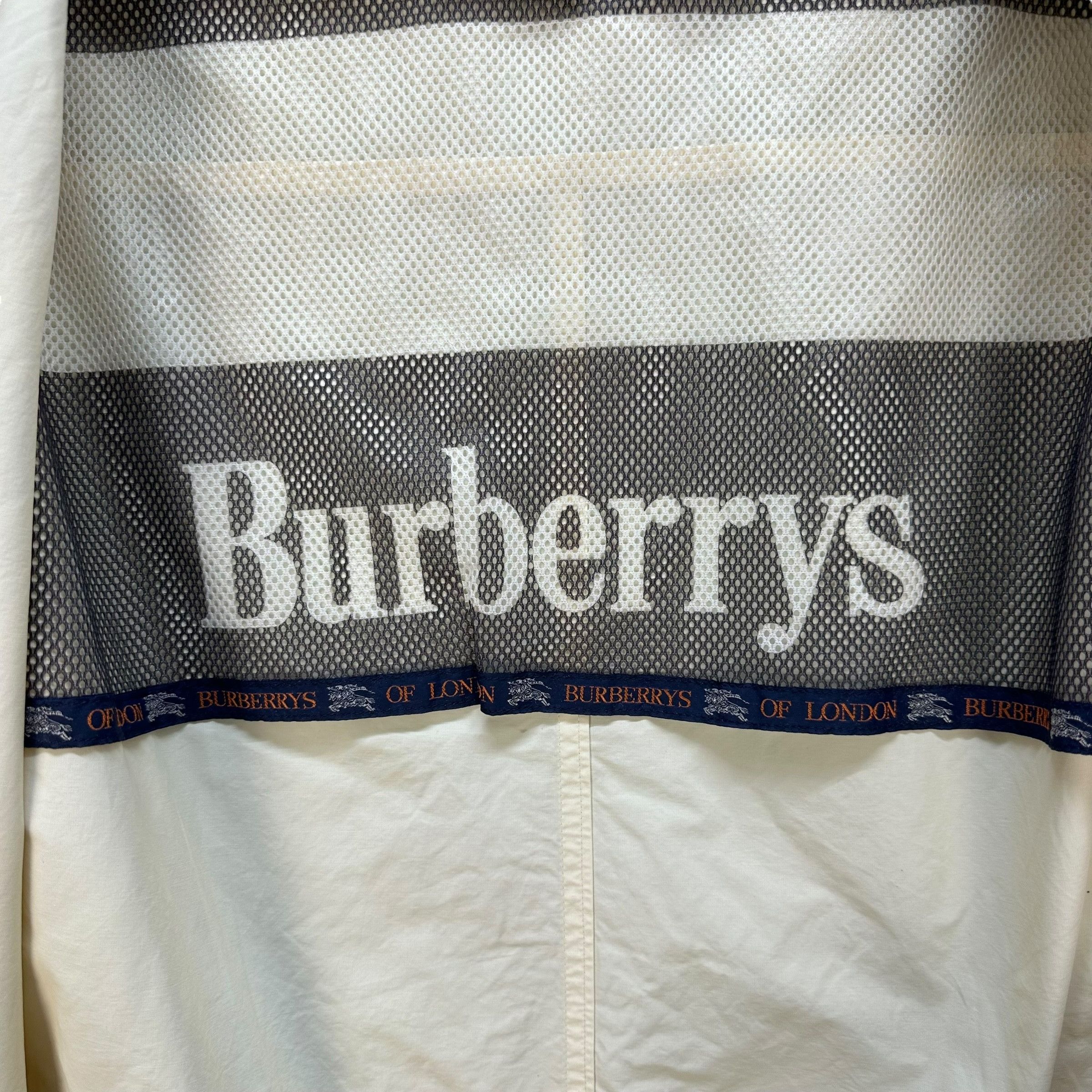 Burberry Vintage 90s Burberrys of London White Light Jacket #A31-0696 Size US L / EU 52-54 / 3 - 11 Thumbnail