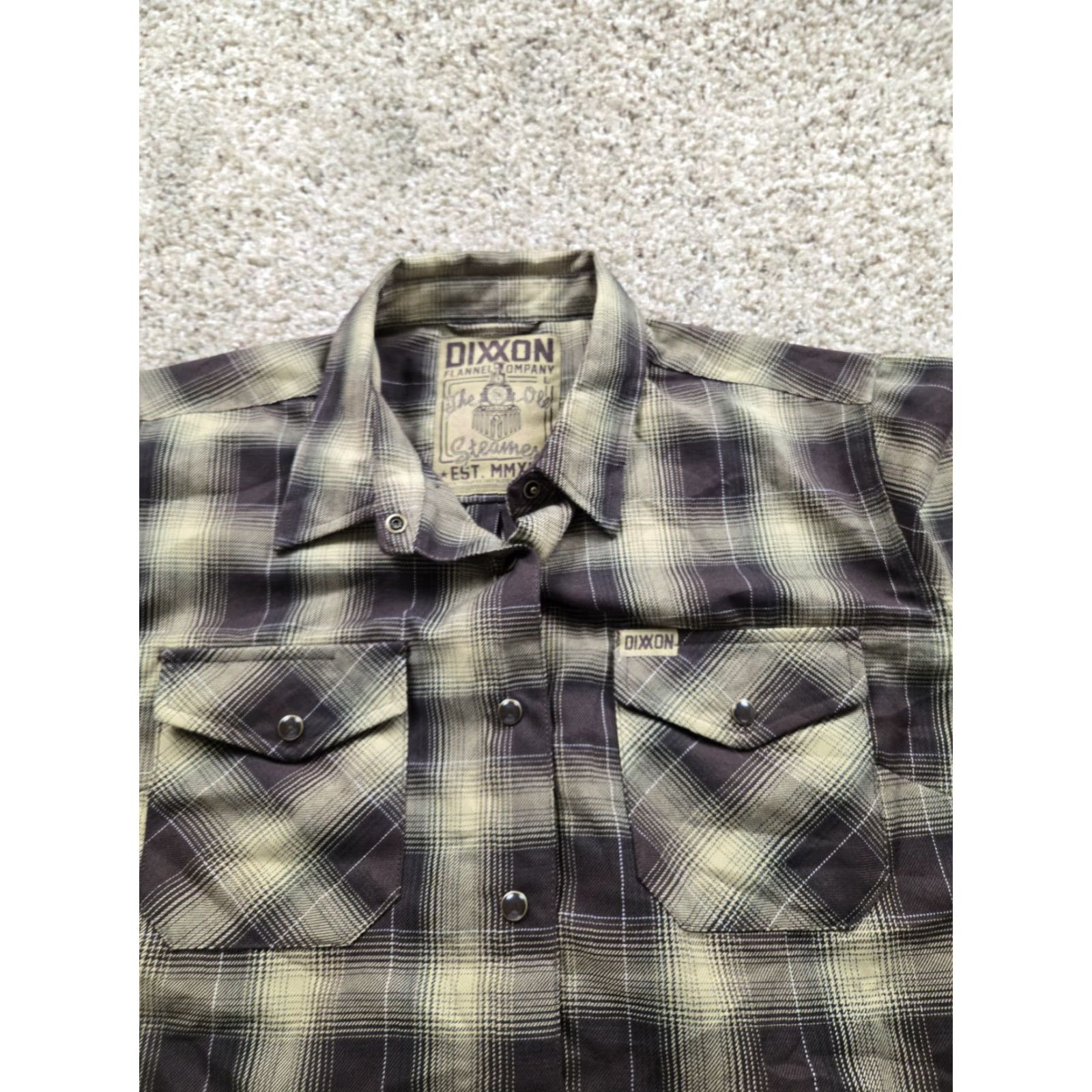 Vintage Dixxon The Ole Steamer Flannel Shirt Womens L Plaid Long Sleeve Snap Front Button-Up Size L / US 10 / IT 46 - 4 Thumbnail