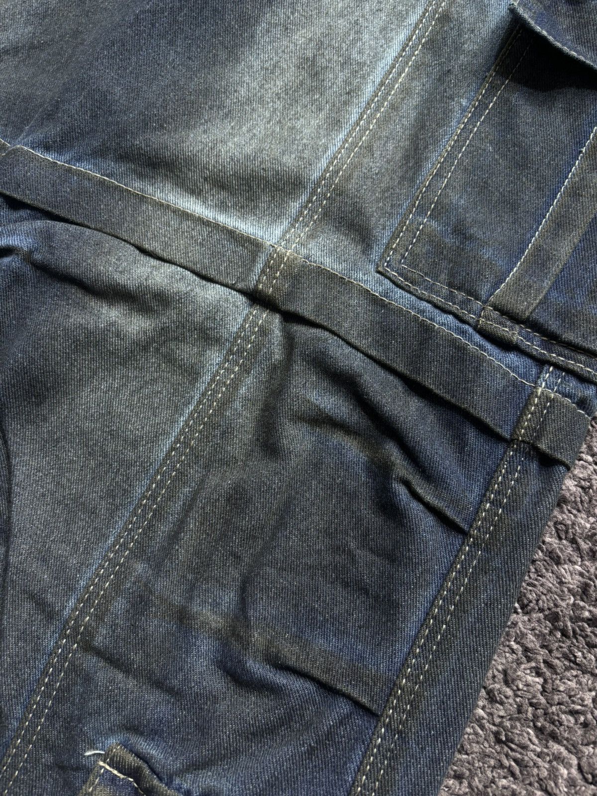 Vintage Vintage wide leg rare night blue baggy flared cargo jeans Size US 33 - 7 Thumbnail