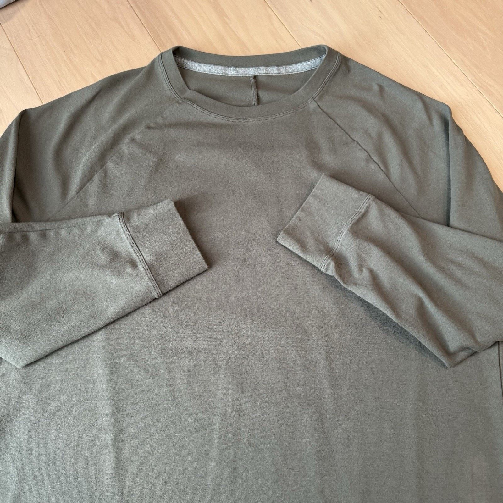 Lululemon Lululemon City Sweat Crew Neck Large Green Sweatshirt Size US L / EU 52-54 / 3 - 4 Thumbnail