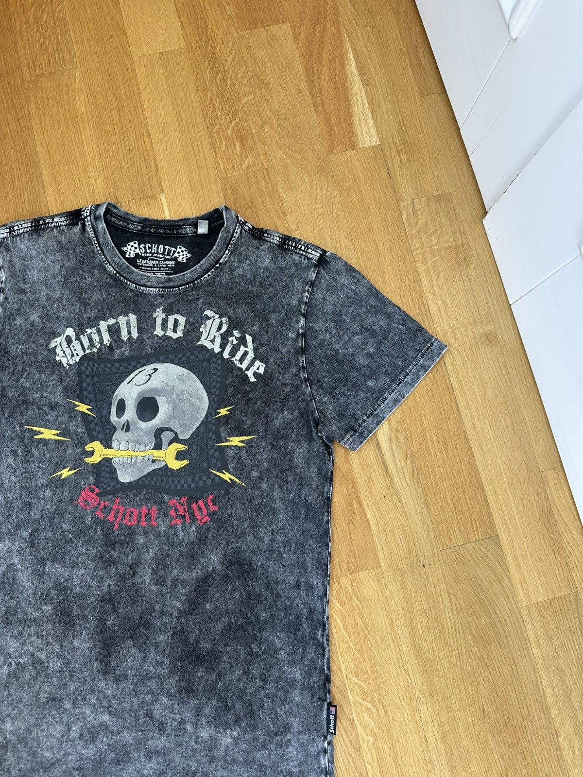 Schott Vintage Schott NYC T-shirt Born to Ride Print Size US S / EU 44-46 / 1 - 5 Thumbnail