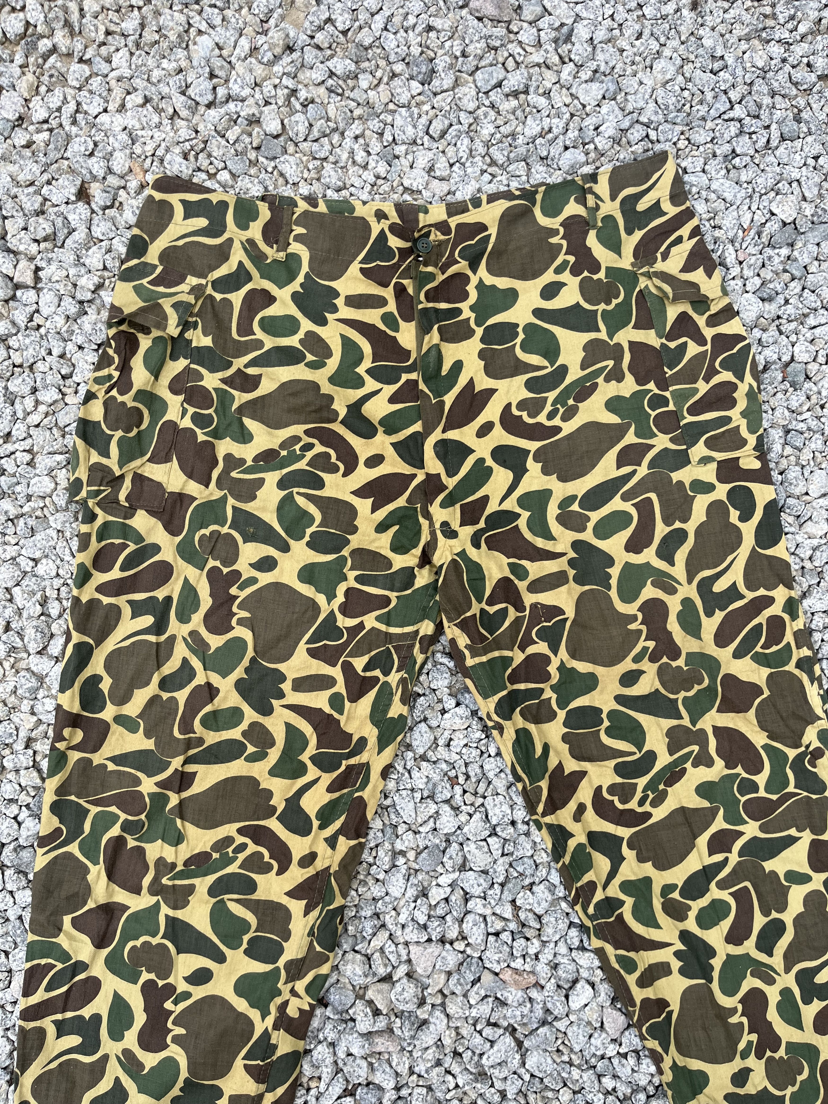 Japanese Brand × Vintage Vintage 80s Army Frog Skin Camouflage Military Style Size US 38 / EU 54 - 3 Thumbnail