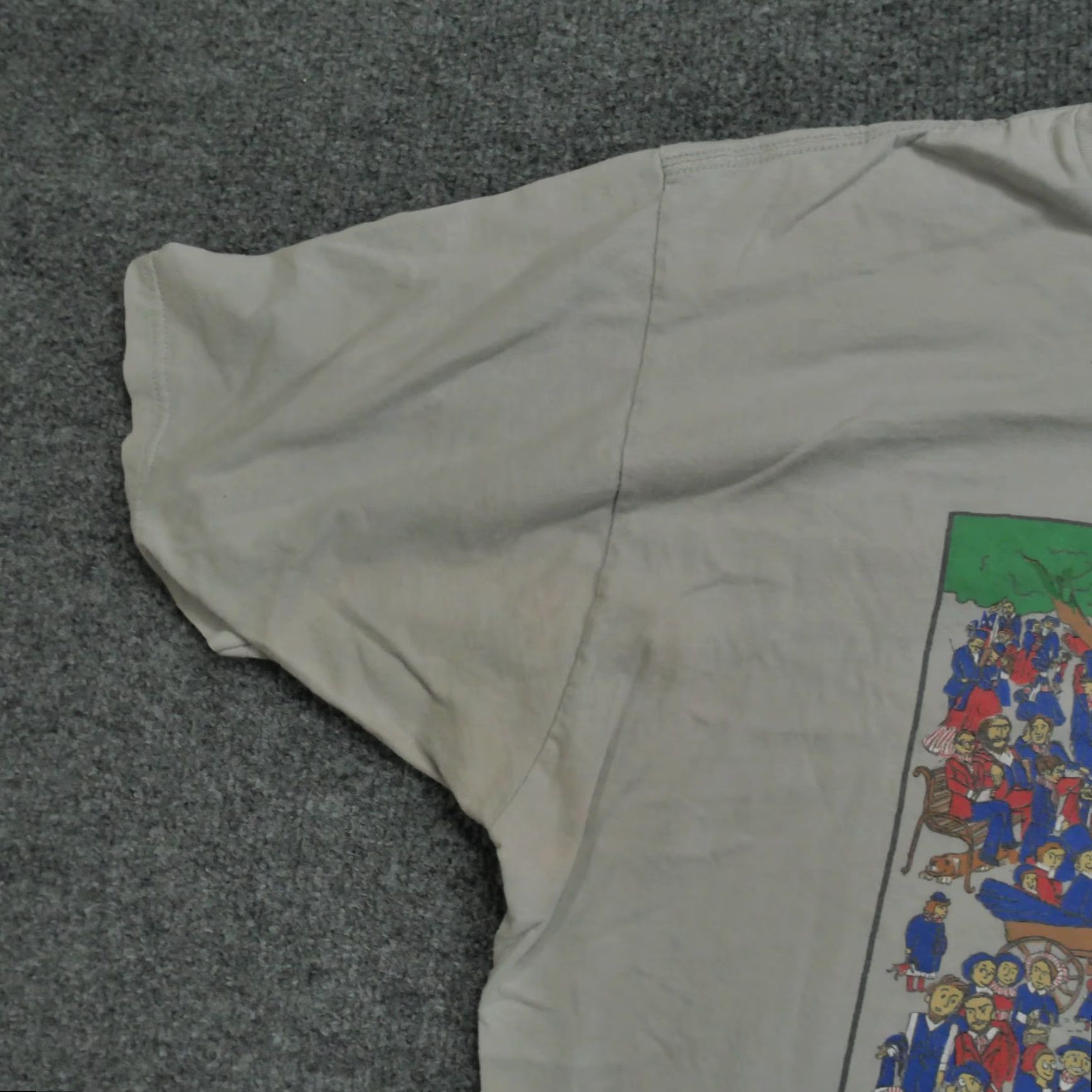Vintage Ralph Waldo Emerson T Shirt Mens XL Grey Wheres Waldo Adult Philosophy Shirt Mens XL Grey Size US XL / EU 56 / 4 - 5 Thumbnail
