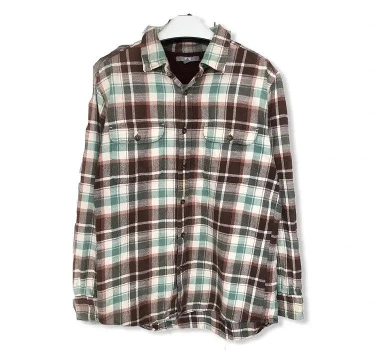 Flannel Japanese Brand Uniqlo Plaid Tartan Flannel Shirt 👕 Size US M / EU 48-50 / 2 - 1 Thumbnail