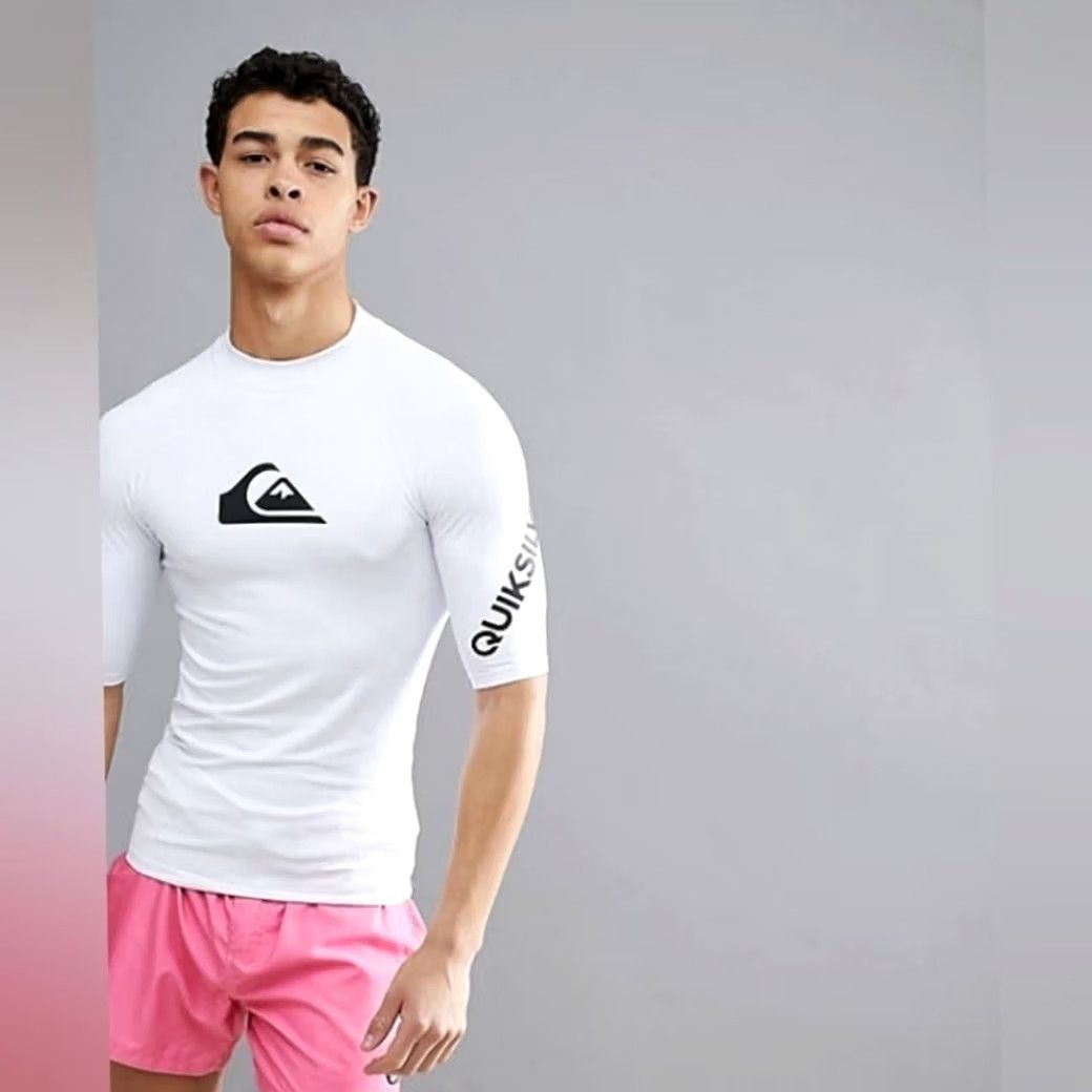 Quiksilver Quiksilver T-Shirt Shirt Short Sleeve White S Men Small Surf All Time Size US S / EU 44-46 / 1 - 2 Thumbnail