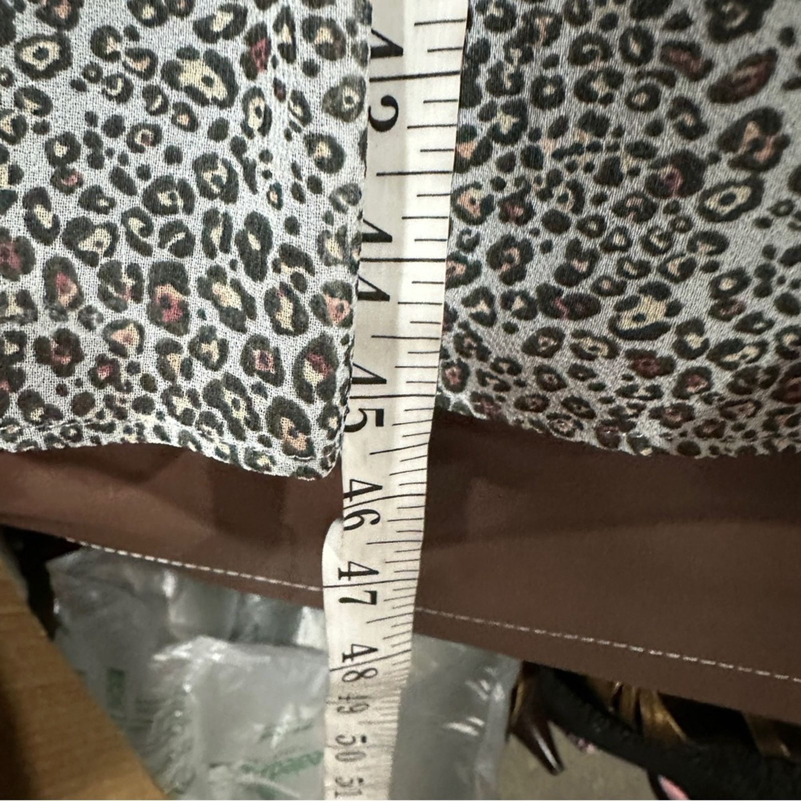 Steve Madden Steve Madden Kora Cheetah Print Tiered Chiffon Midi Dress Size S / US 4 / IT 40 - 9 Thumbnail
