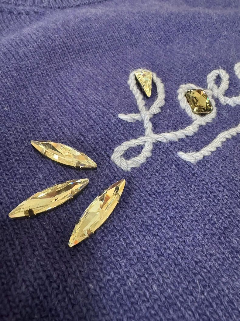 Loewe Loewe Water drill purple sweater Size L / US 10 / IT 46 - 3 Thumbnail
