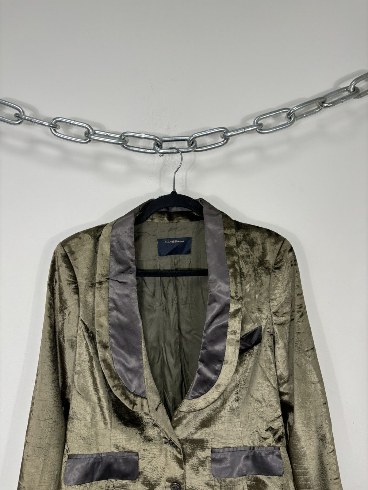 Cavalli Class Roberto Cavalli Class Rare Velour Snake Skin Blazer Jacket Size XL / US 12-14 / IT 48-50 - 4 Thumbnail