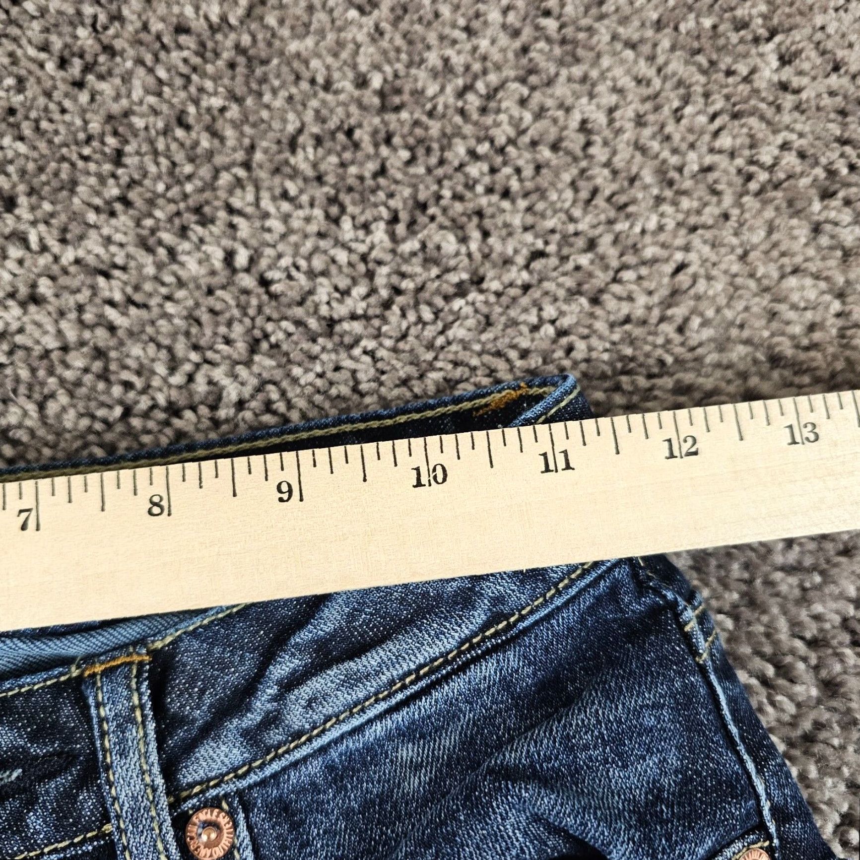 American Eagle Outfitters VINTAGE American Eagle Outfitters Womens Jeans Size 0 Tapered Mom Fit Dark Wash Denim Stretch Inseam 25 Inches Size 25" / US 0 / IT 36 - 5 Thumbnail