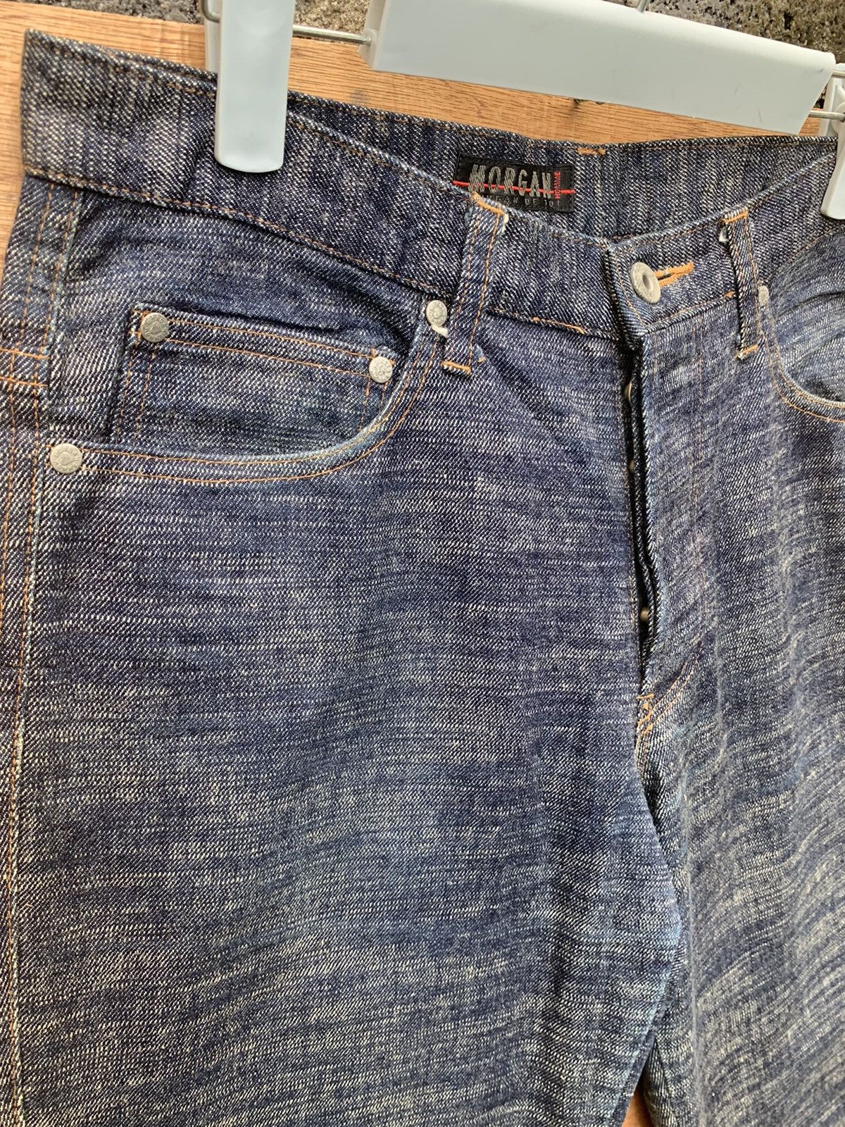 Japanese Brand 🔥🔥 MORGAN HOMME Blue Denim Jeans Size US 30 / EU 46 - 11 Thumbnail