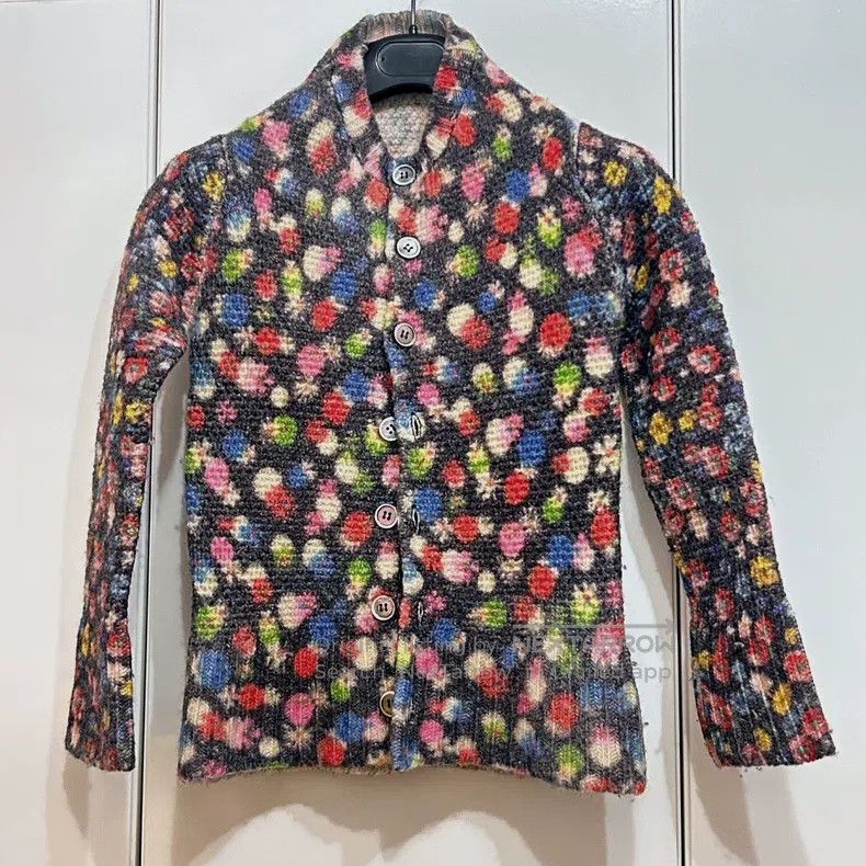 Comme des Garcons Comme Des Garcons Colorful floral knitted sweater Size S / US 4 / IT 40 - 1 Thumbnail