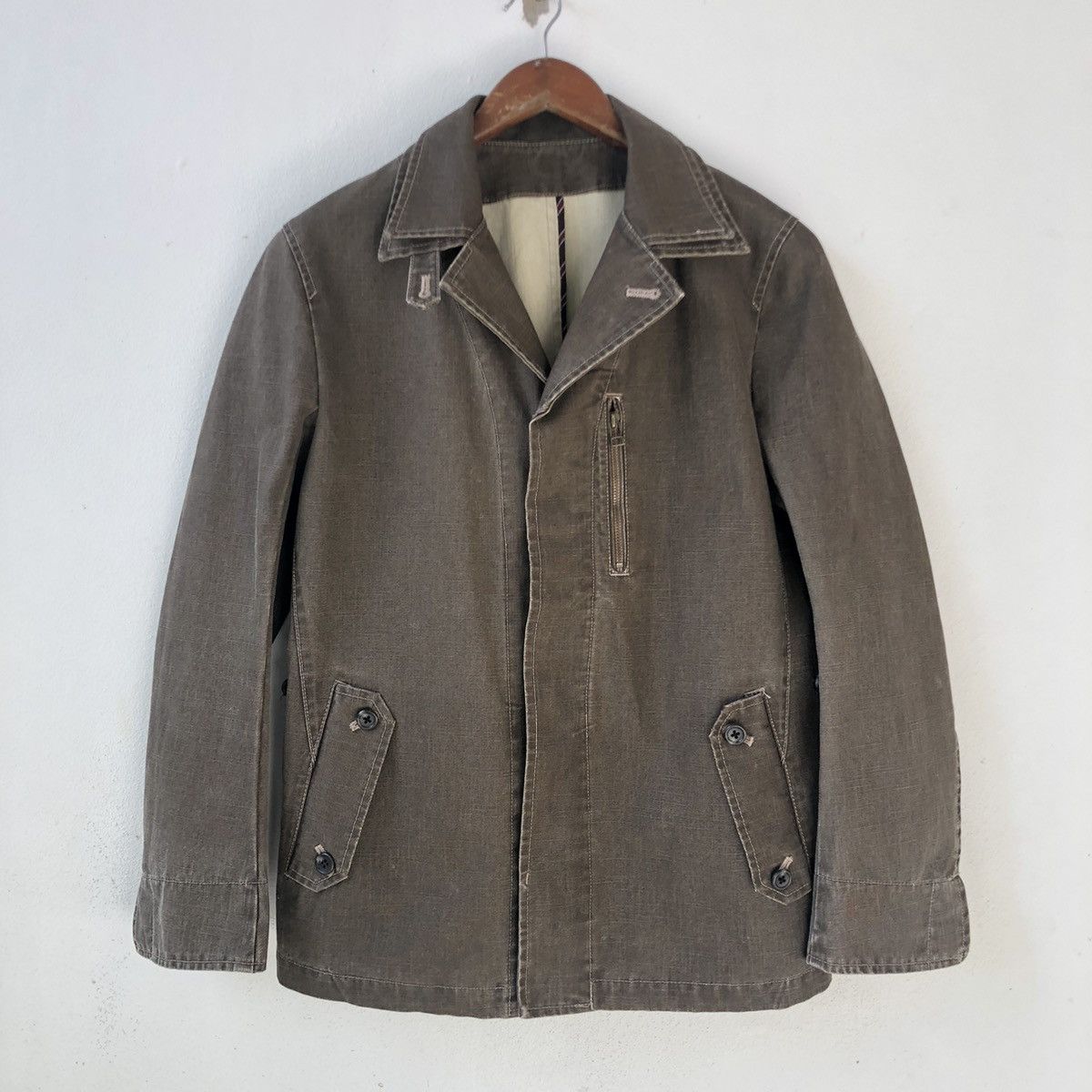 Boycott × Japanese Brand BOYCOTT Japan Military Style Double Layer Collar Jacket Size US S / EU 44-46 / 1 - 2 Thumbnail