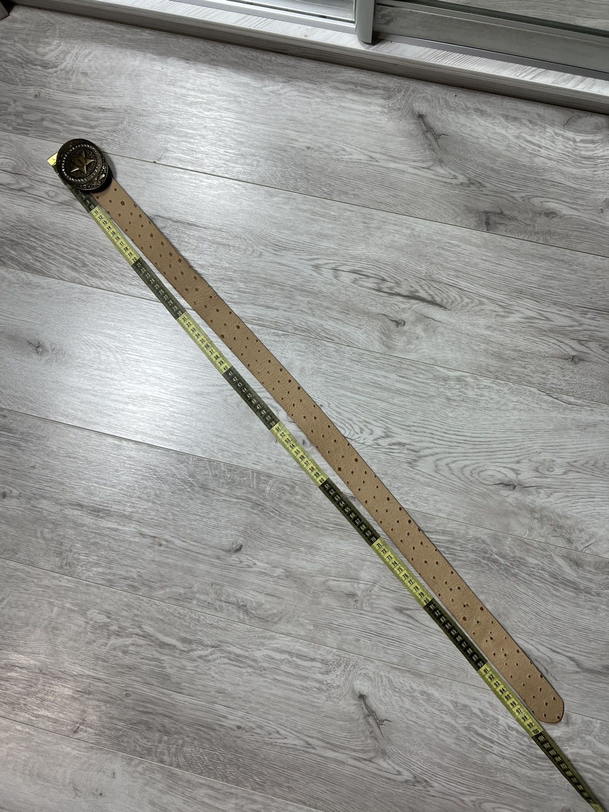 Just Cavalli × Vintage Y2K Just Cavalli Leather Belt With Large Star Buckle Size ONE SIZE - 12 Thumbnail
