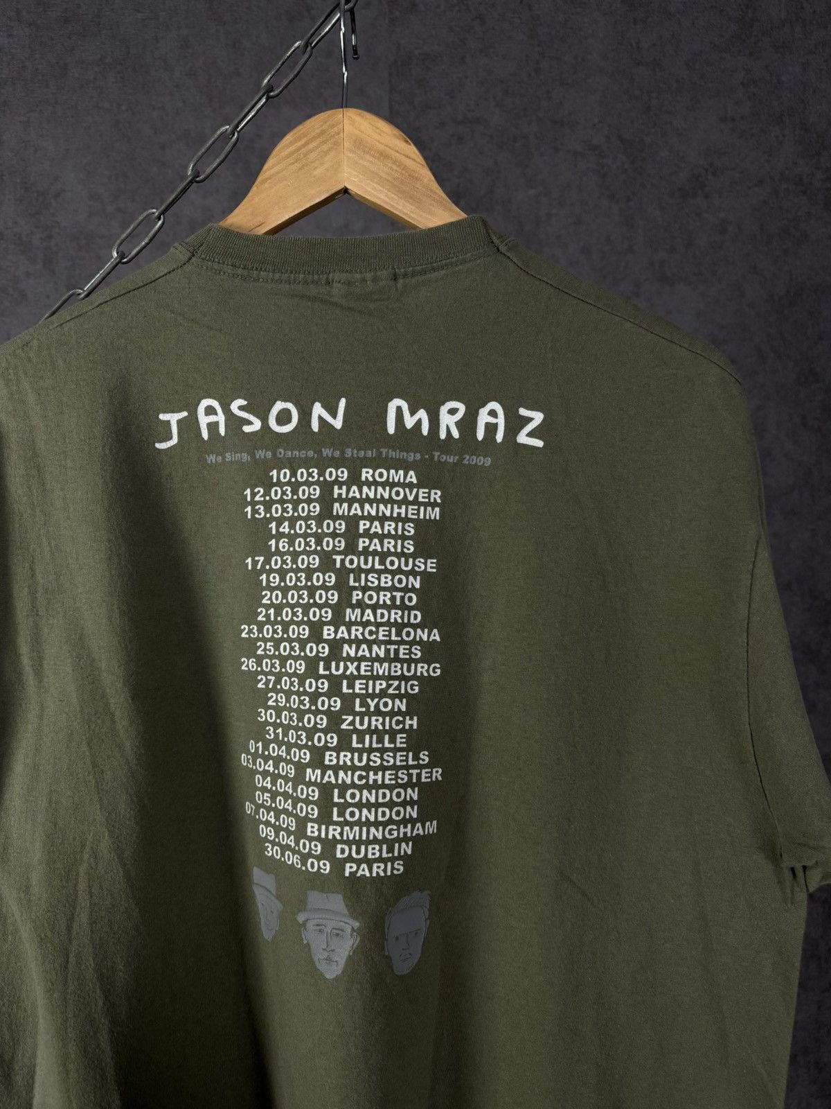 Band Tees Jason Mraz 2009 band tour tee Size US L / EU 52-54 / 3 - 6 Thumbnail