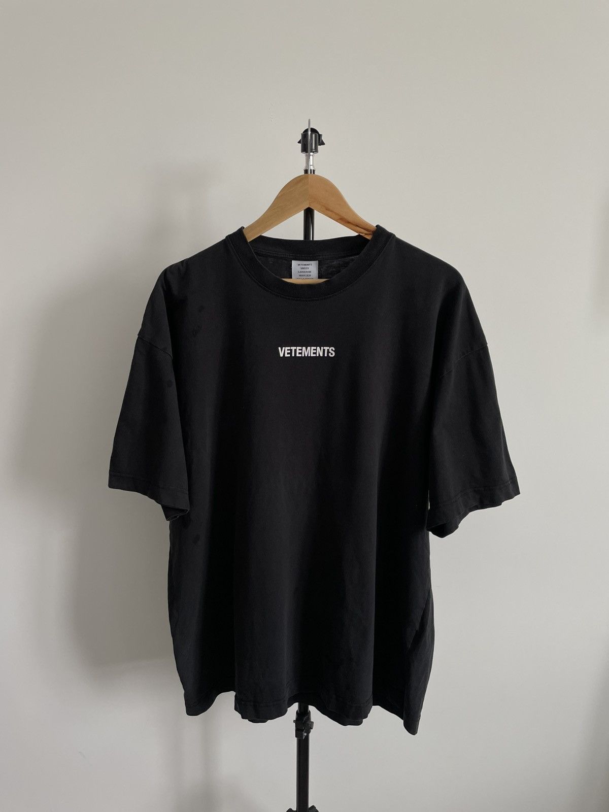 Vetements Black Moon Planet Number T-Shirt | Grailed