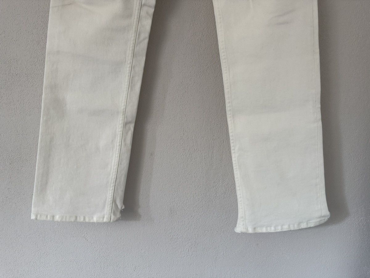 Balenciaga White Denim Jeans with Raw Hem Detail Size US 34 / EU 50 - 4 Thumbnail