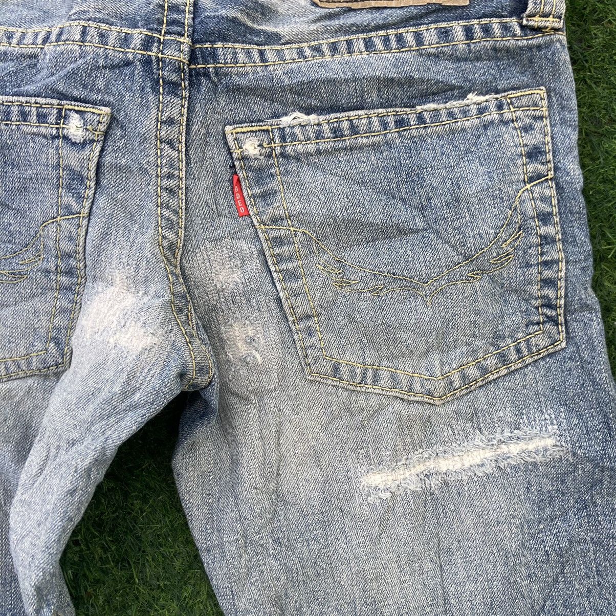 If Six Was Nine RODEO CROWNS RIPPED BOOTCUT JEANS Size 29" - 12 Thumbnail