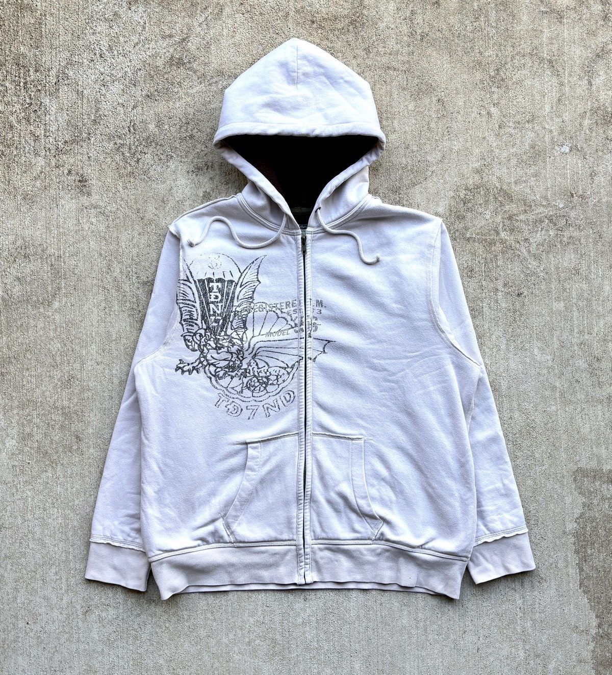 Y2K Grunge Fake Two Piece Down Jacket Cyber Punk Thickened