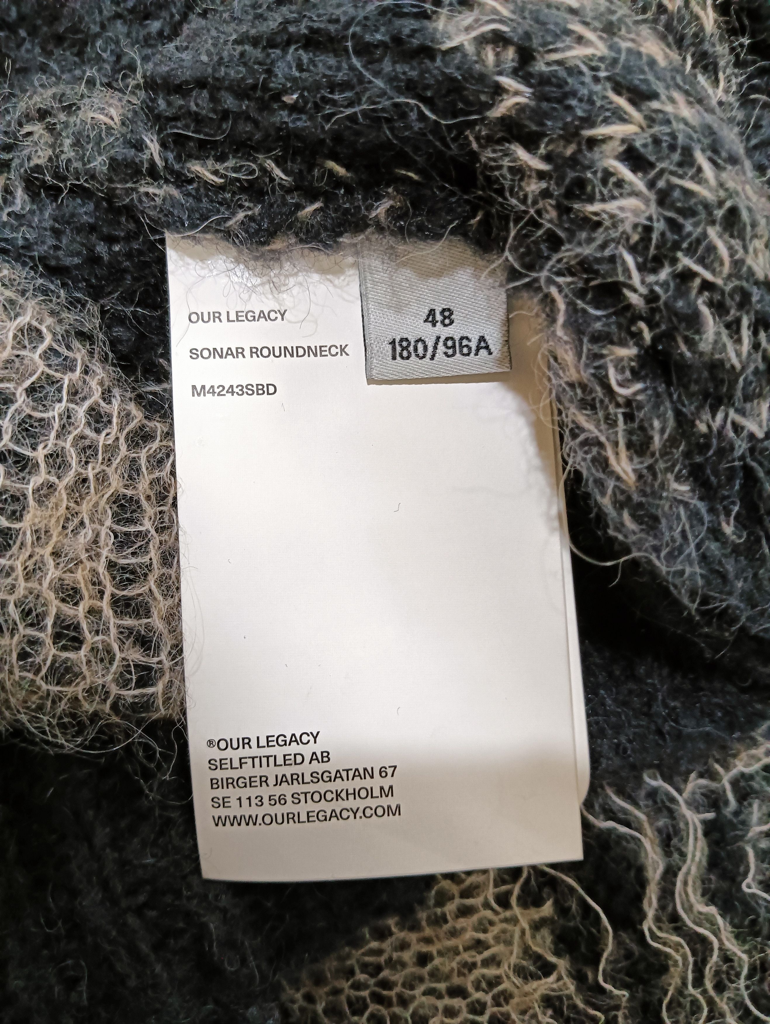 Our Legacy Destructive Gingham Sonar Roundneck Sweater Size US M / EU 48-50 / 2 - 3 Thumbnail