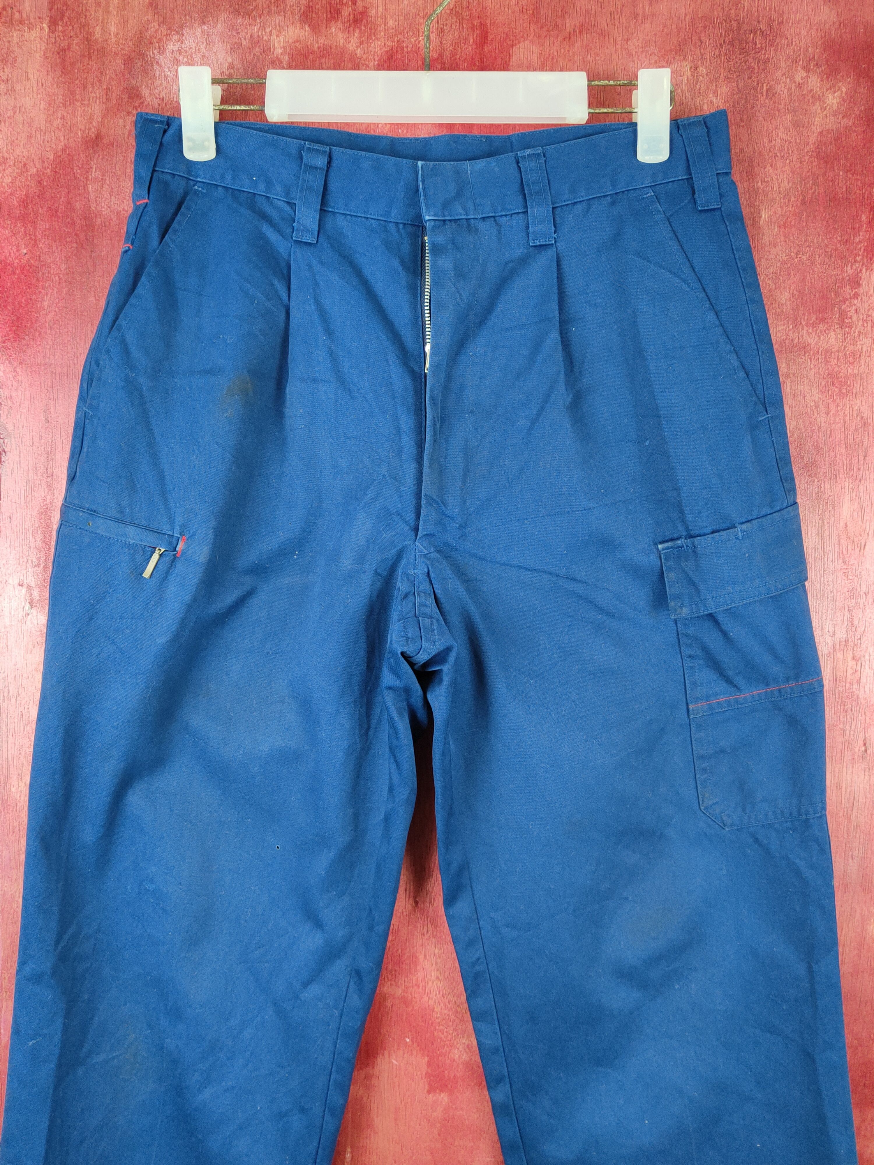Japanese Brand Kansai Blue Multipocket Tactical Cargo Pants #S1816 Size US 30 / EU 46 - 2 Thumbnail