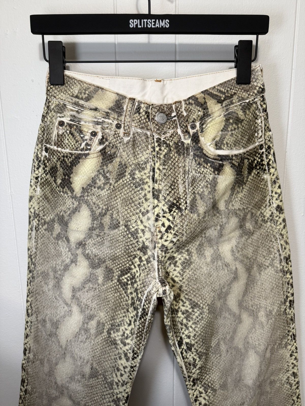 Acne Studios Acne Studios Snakeskin Print Leather Pants Size 25" / US 0 / IT 36 - 2 Thumbnail