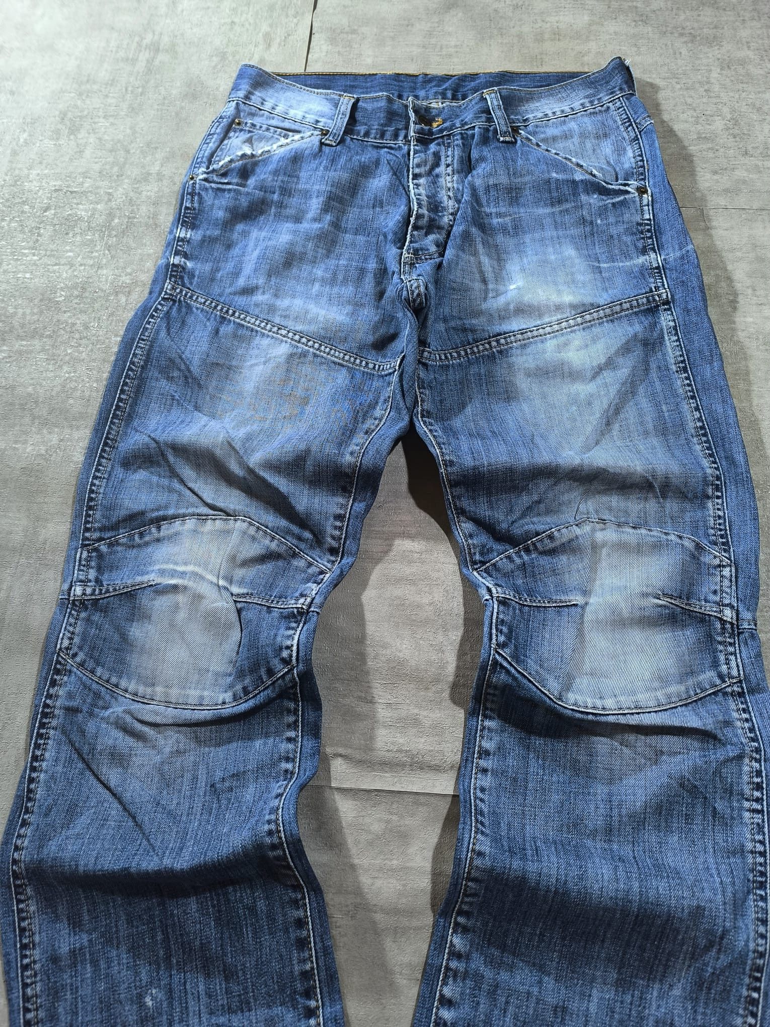 Vintage VINTAGE 3D KNEE DISTRESSED JEANS Size US 32 / EU 48 - 3 Thumbnail