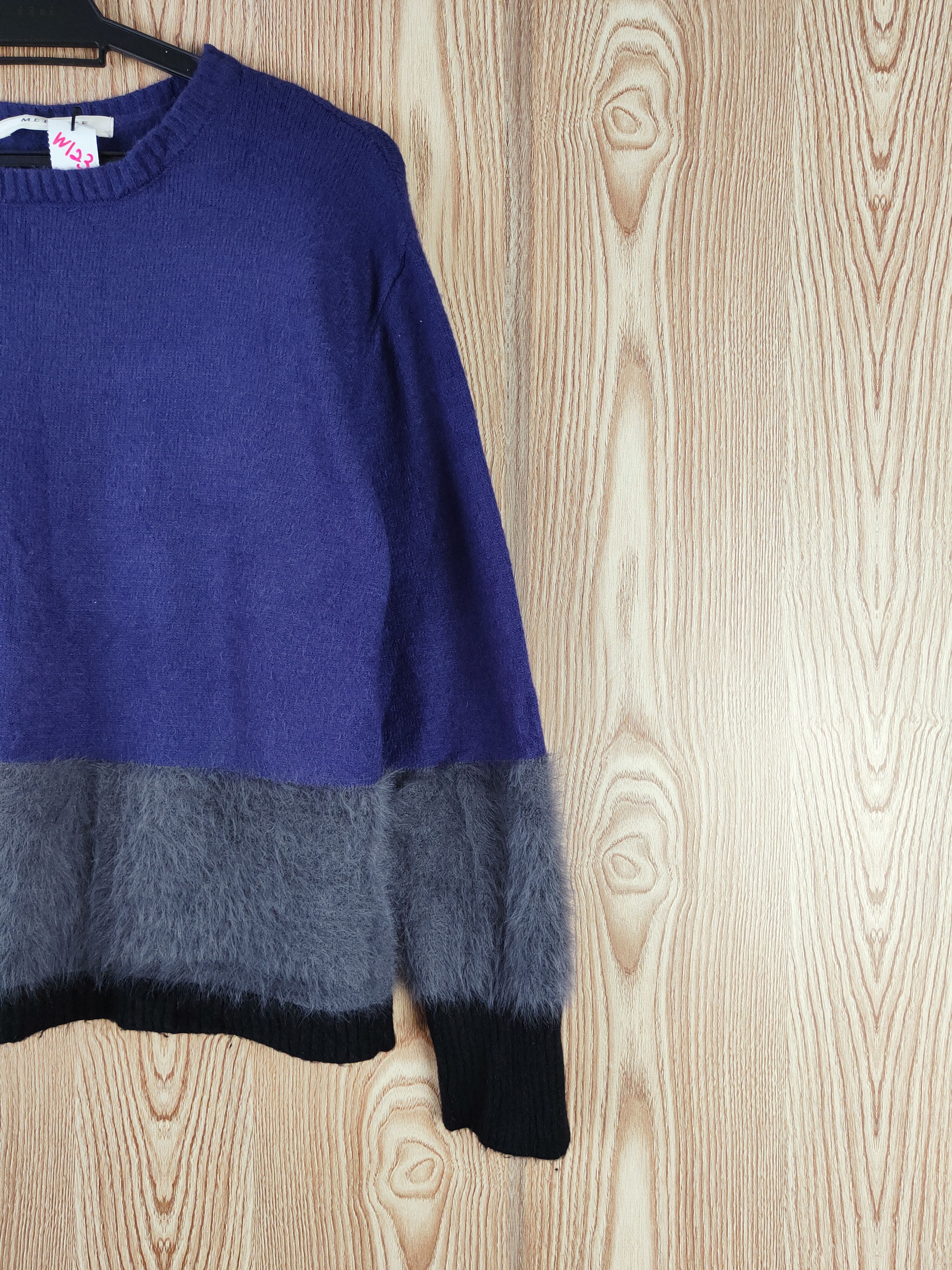 Japanese Brand × Melrose × Vintage Melrose Purple Gray Fur Mohair Knitwear Sweatshirts #w123 Size M / US 6-8 / IT 42-44 - 5 Thumbnail