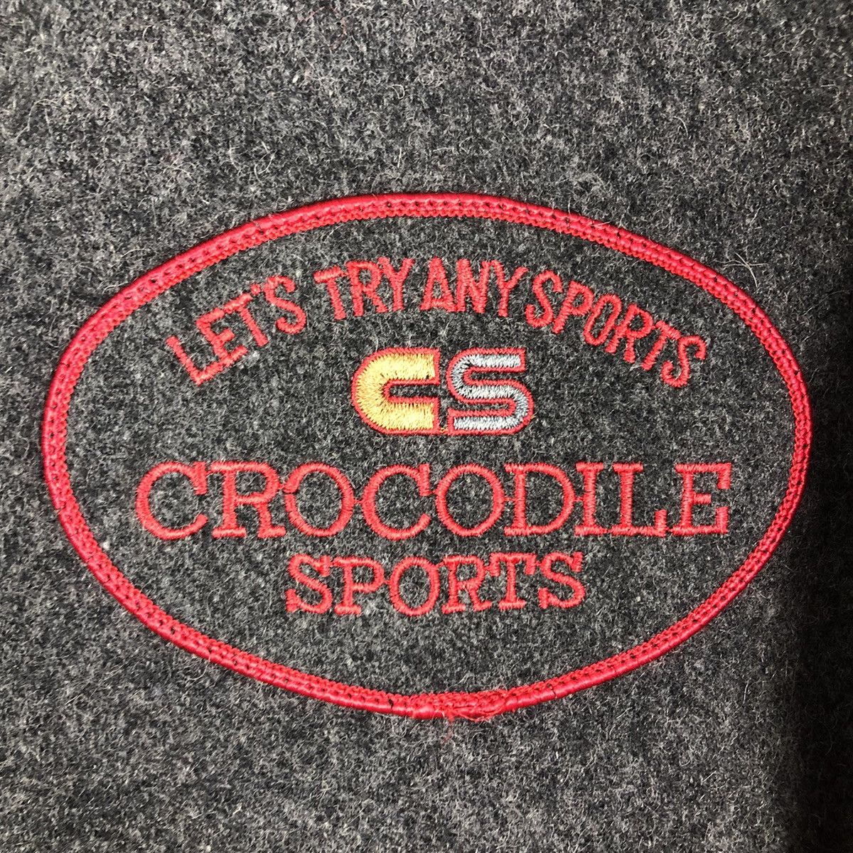 Japanese Brand Vintage Wool Varsity Bomber Jacket Crocodile Sports BigLogo Size US M / EU 48-50 / 2 - 18 Thumbnail